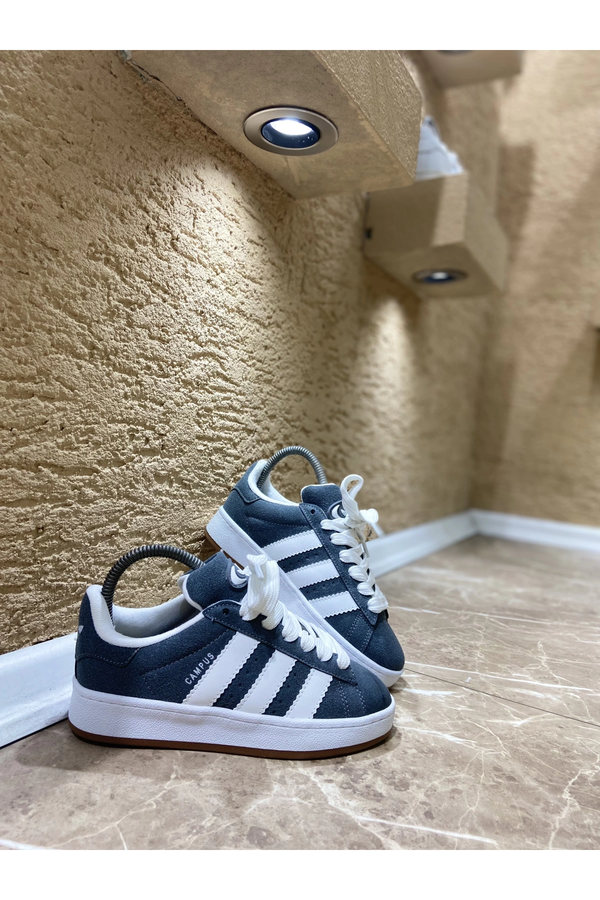 Adidas Campüs Gri Beyaz İthal Spor Ayakkabı