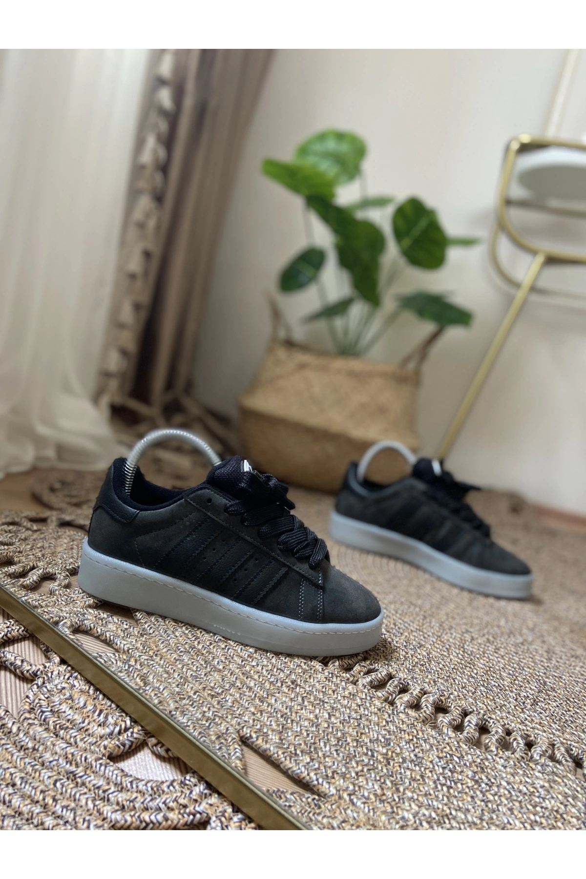 Adidas Campüs İthal Gri Siyah Spor Ayakkabı