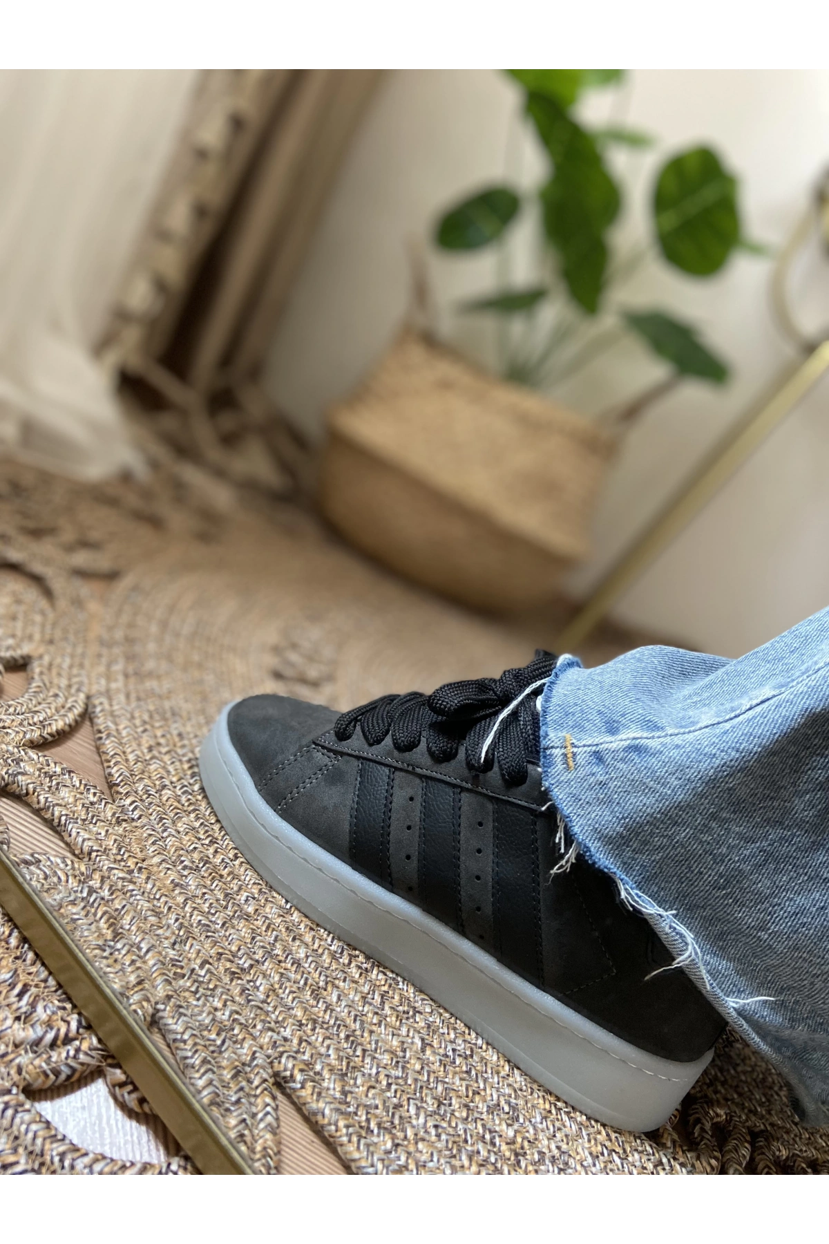 Adidas Campüs İthal Gri Siyah Spor Ayakkabı