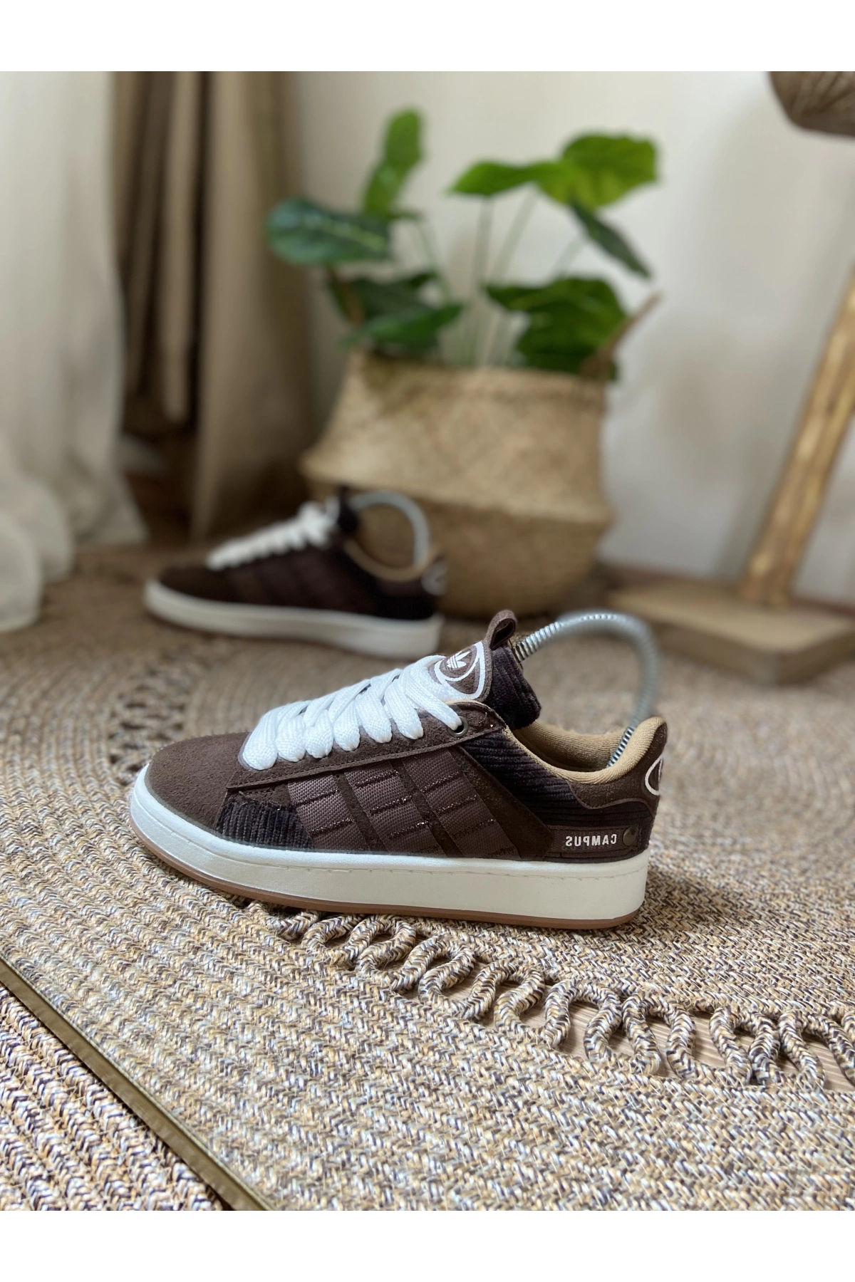 Adidas Campüs Kadife Kahve Beyaz Unisex