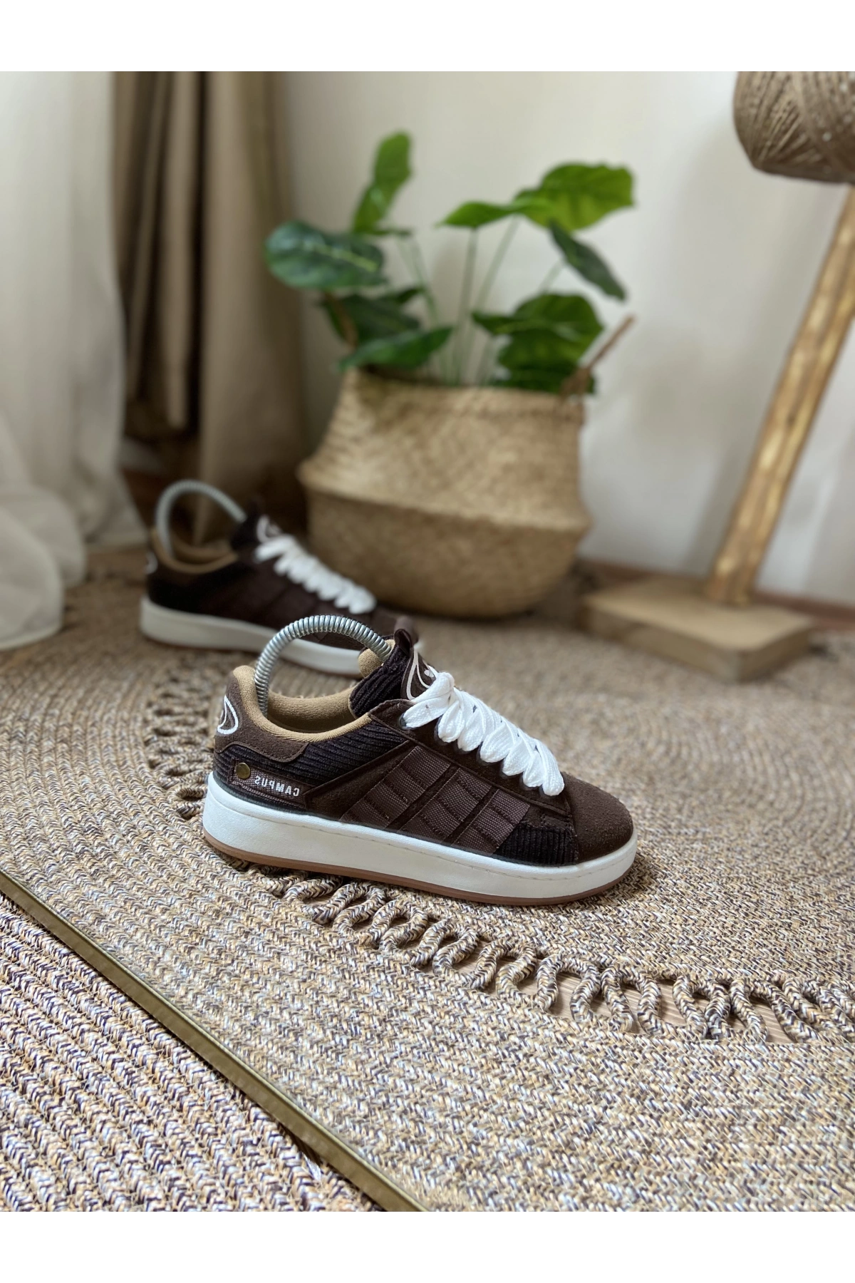 Adidas Campüs Kadife Kahve Beyaz Unisex