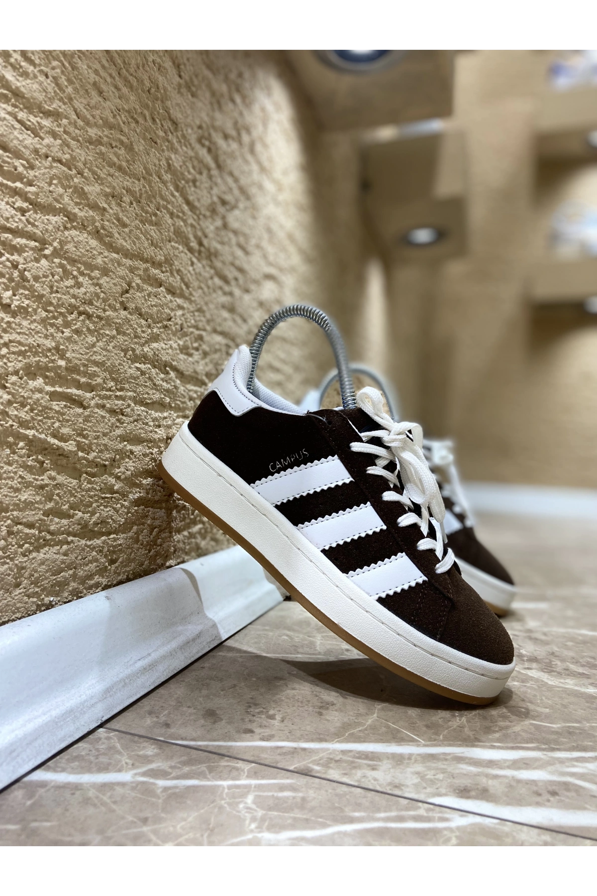 Adidas Campüs Kahve Krem İthal Spor Ayakkabı