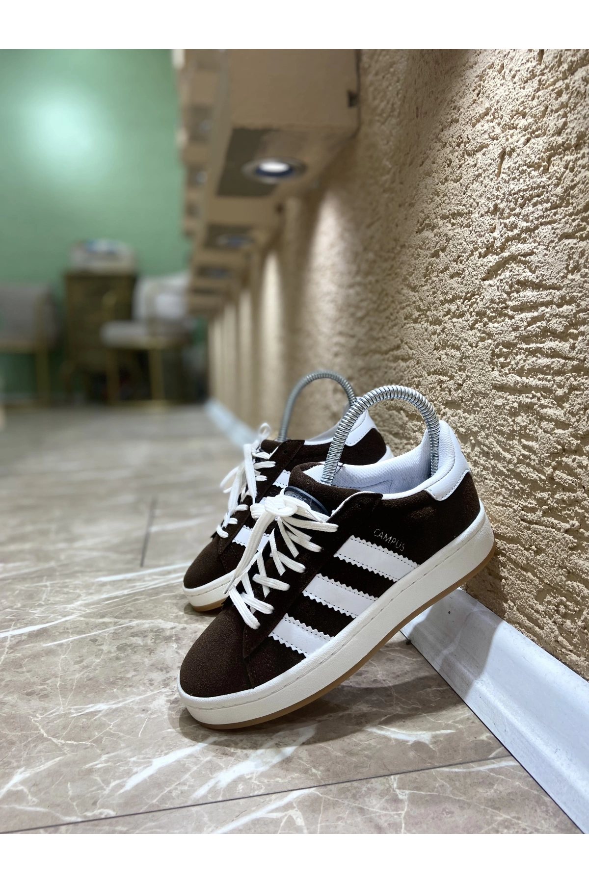 Adidas Campüs Kahve Krem İthal Spor Ayakkabı