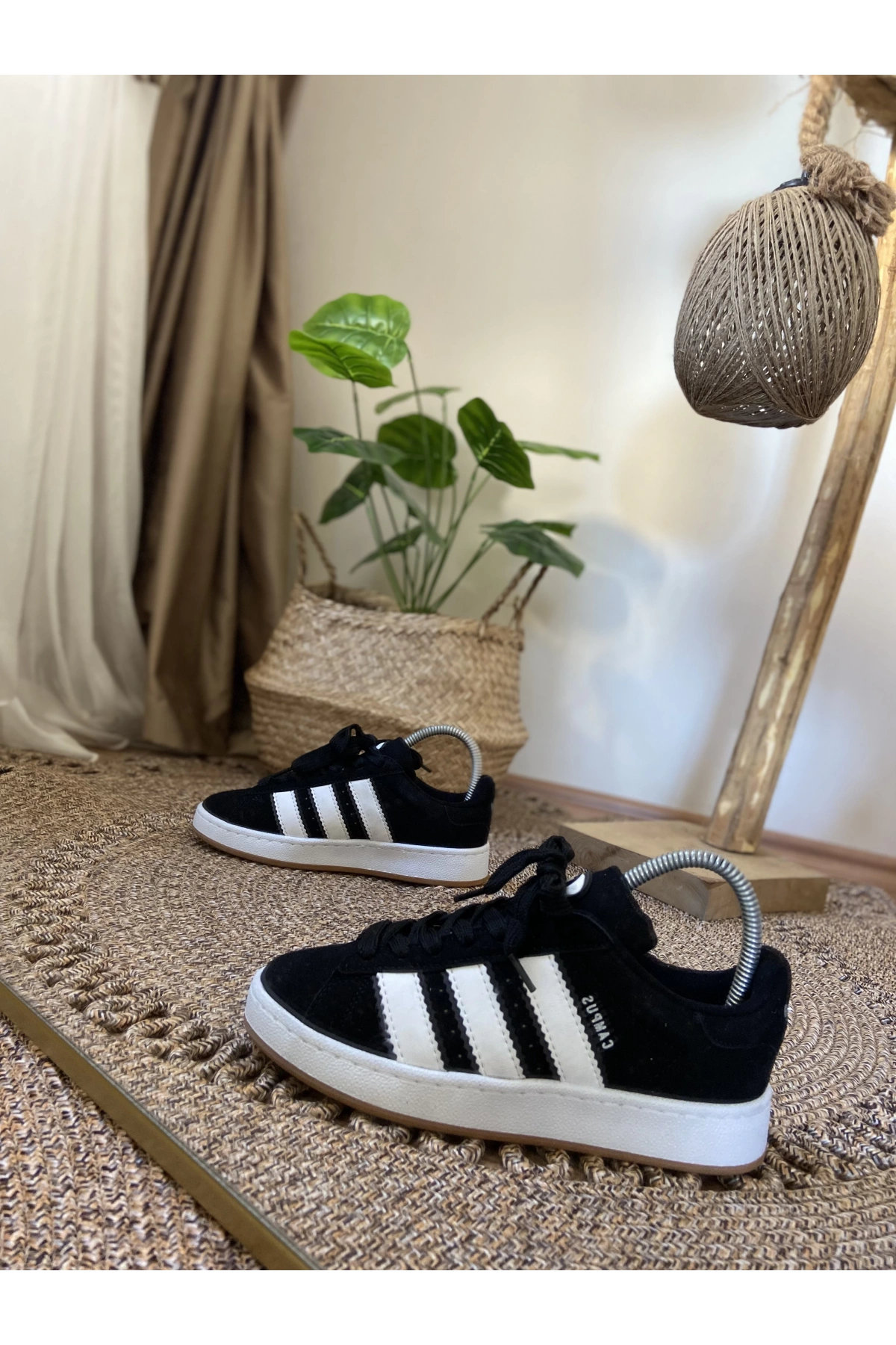 Adidas Campüs Siyah Beyaz İthal Spor Ayakkabı