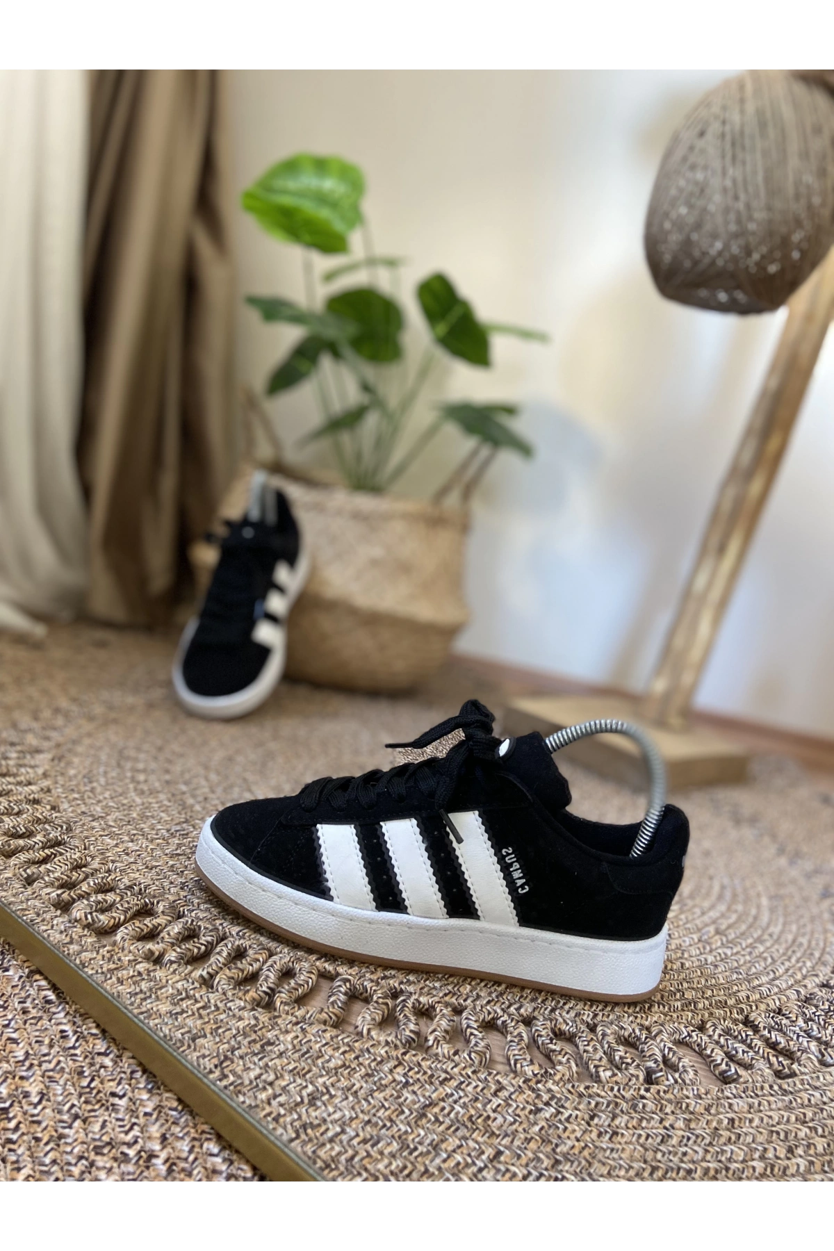 Adidas Campüs Siyah Beyaz İthal Spor Ayakkabı