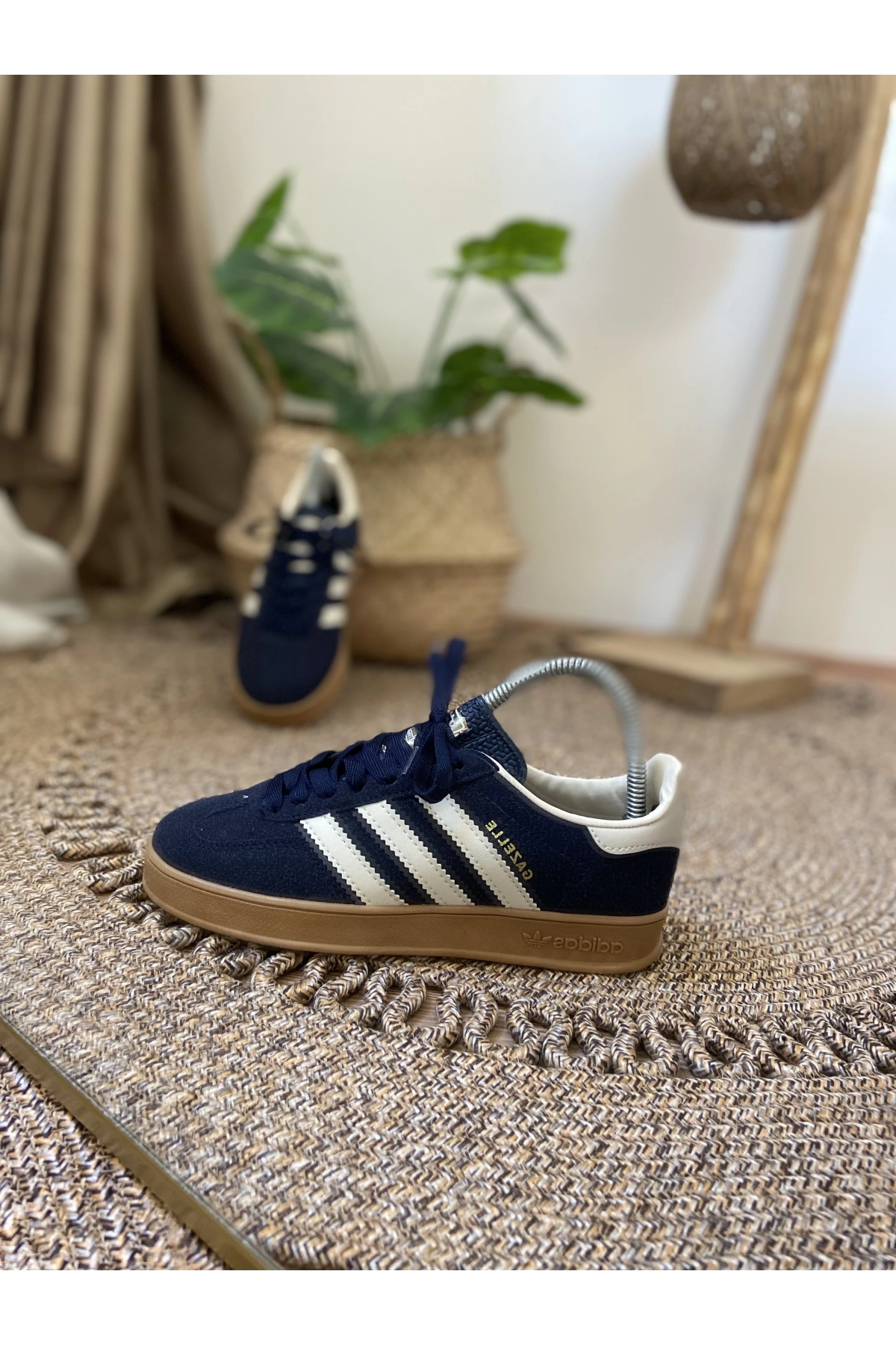 Adidas Gazelle Lacivert Krem İthal Spor Ayakkabı