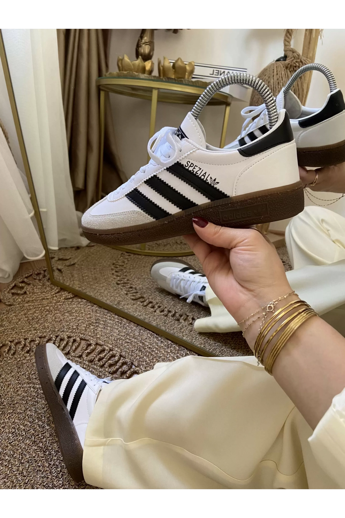 Adidas Handball Spezial Beyaz Siyah Spor Ayakkabı