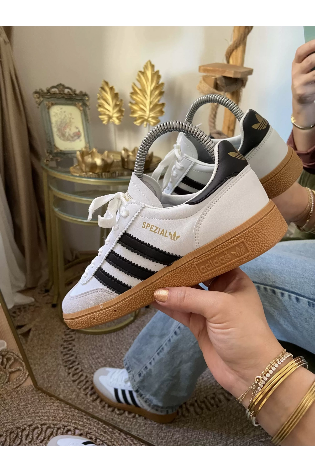 Adidas Handball Spezial Beyaz Siyah Spor Ayakkabı