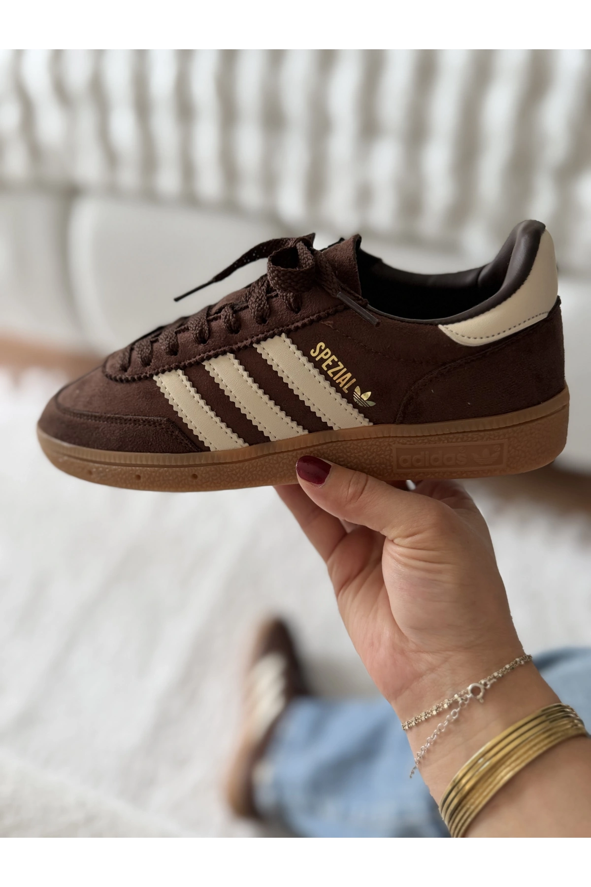 Adidas Handball Spezial Dark Brown / Off White (İthal Premium Kalite)
