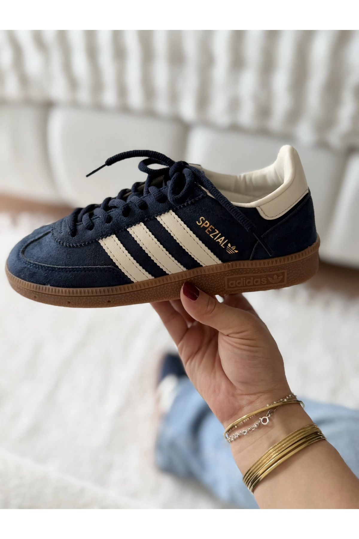 Adidas Handball Spezial Navy White Unisex Sneaker