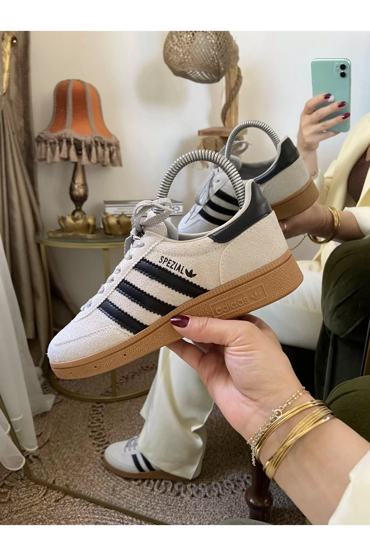 Adidas Handball Spezial Nubuk Gri Siyah Unisex