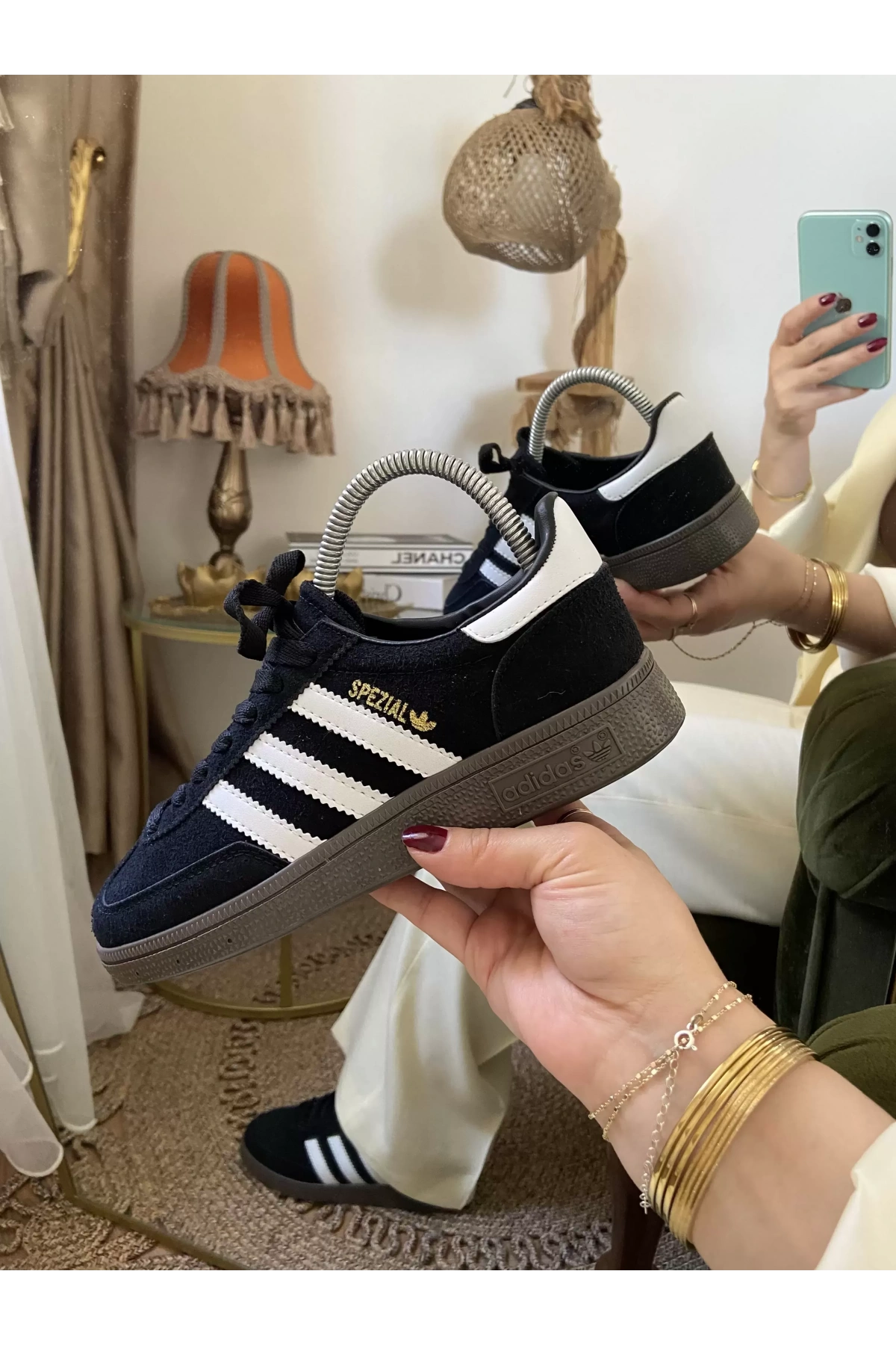 Adidas Handball Spezial Nubuk Siyah Beyaz Unisex