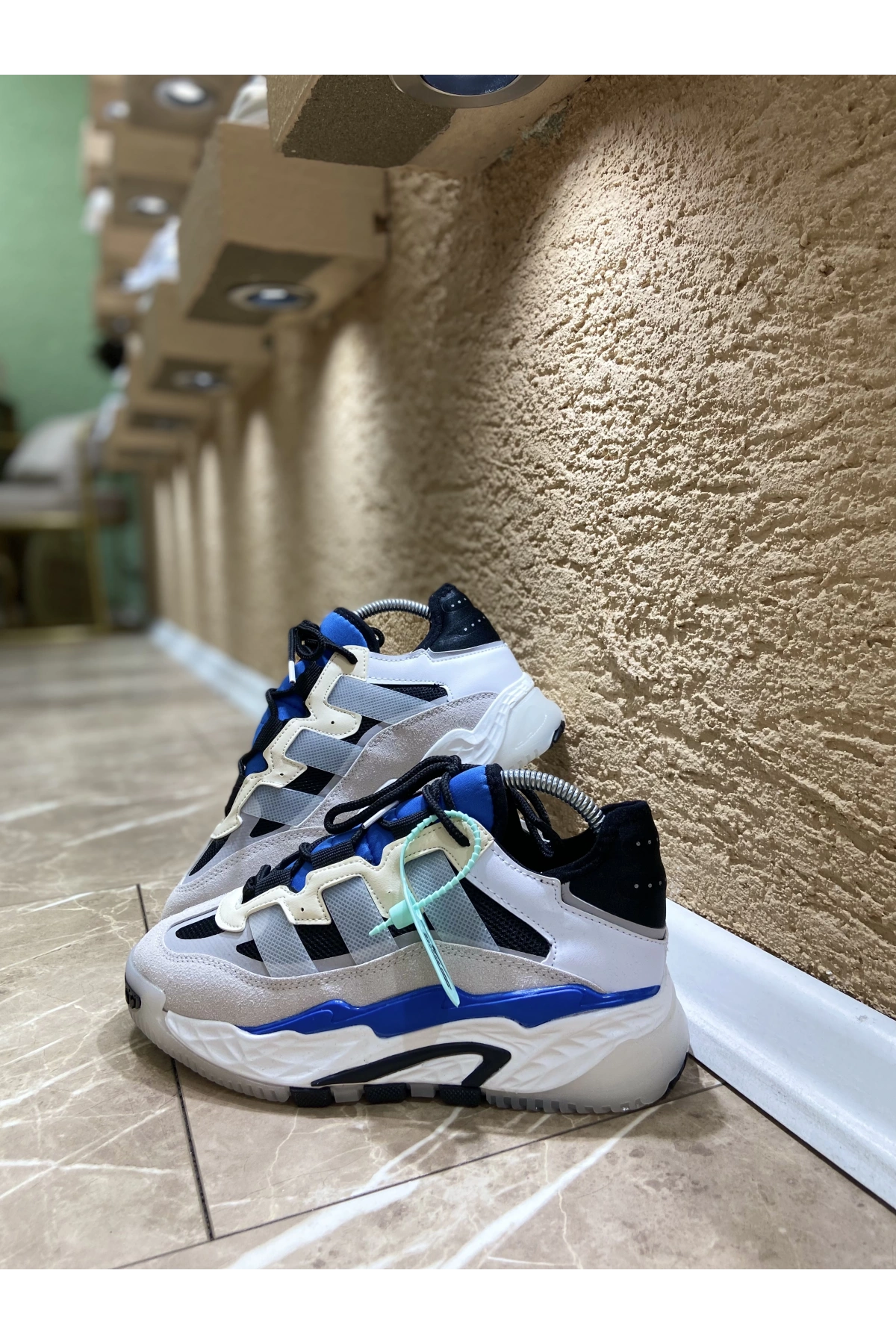 Adidas Niteball Mavi Beyaz İthal Spor Ayakkabı