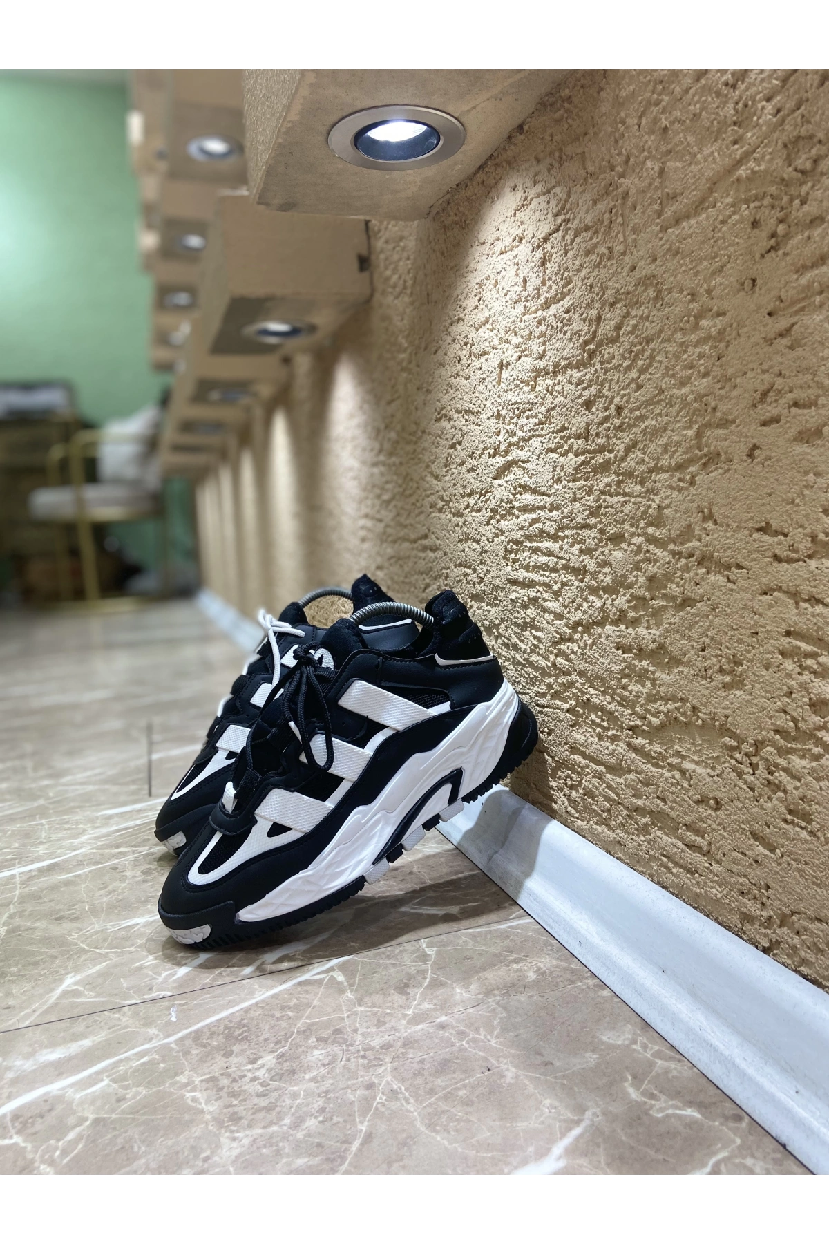 Adidas Niteball Siyah Beyaz İthal Spor Ayakkabı