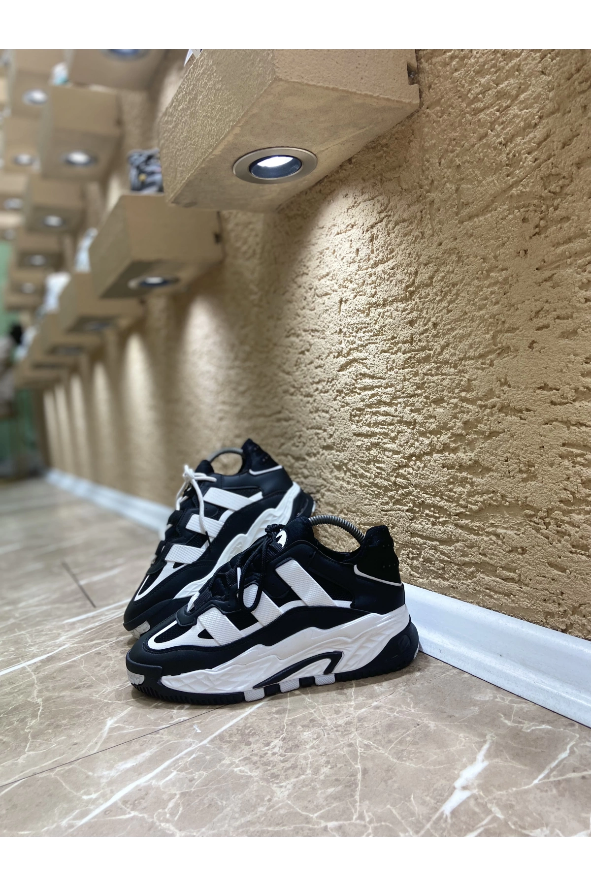 Adidas Niteball Siyah Beyaz İthal Spor Ayakkabı