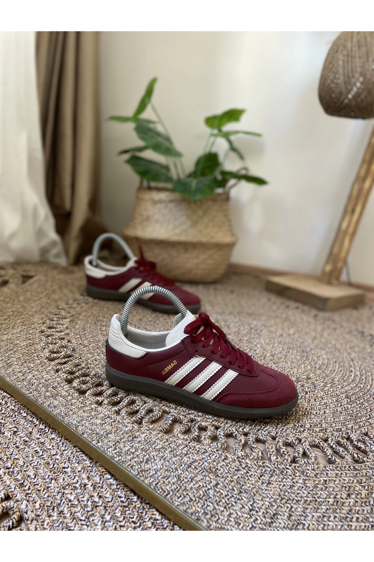 Adidas Samba Bordo Krem Spor Ayakkabı