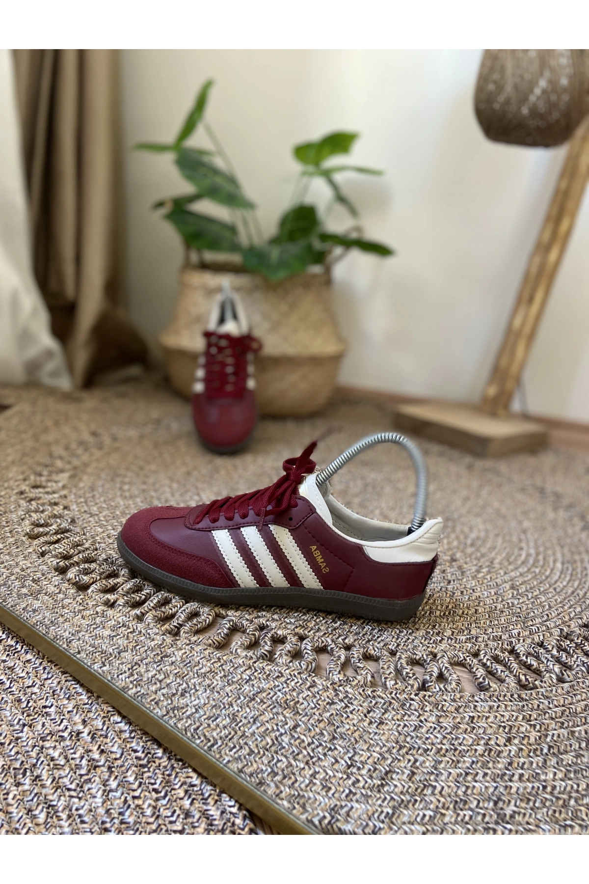 Adidas Samba Bordo Krem Spor Ayakkabı