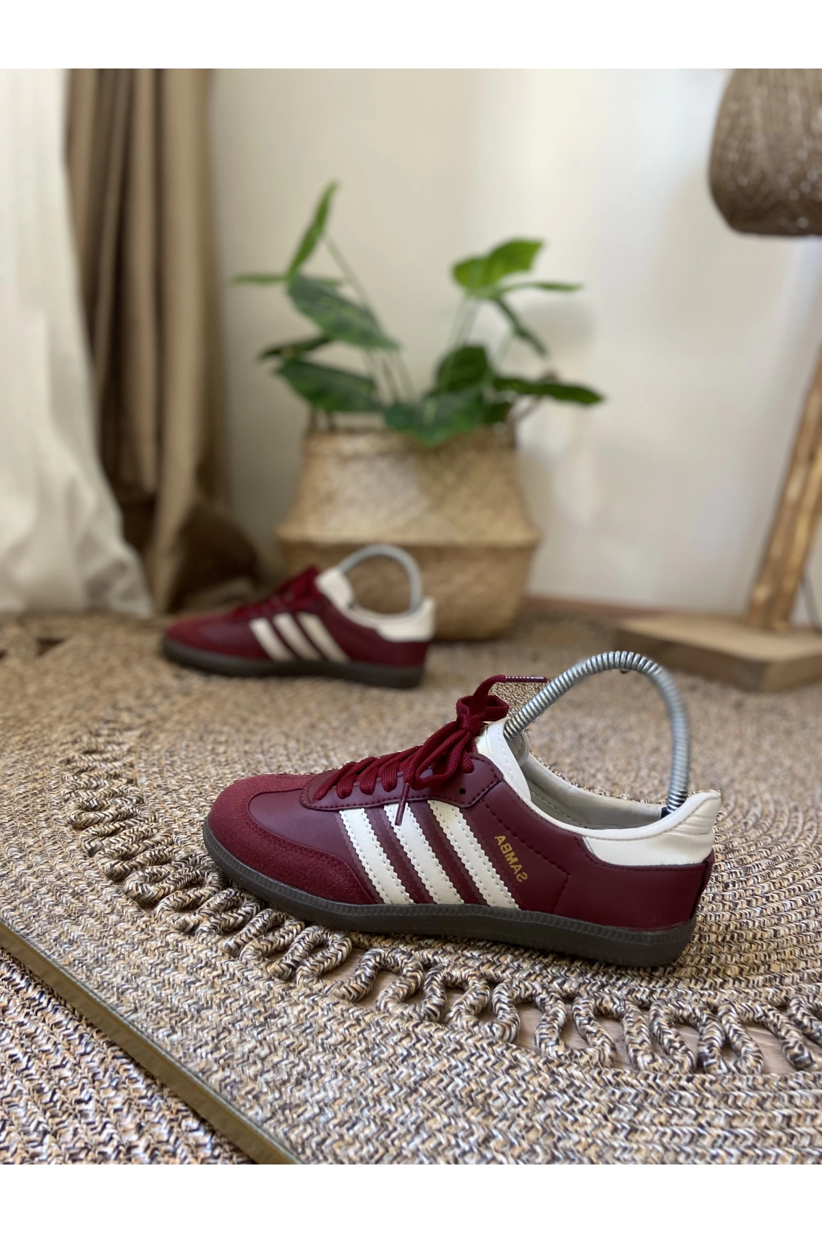 Adidas Samba Bordo Krem Spor Ayakkabı