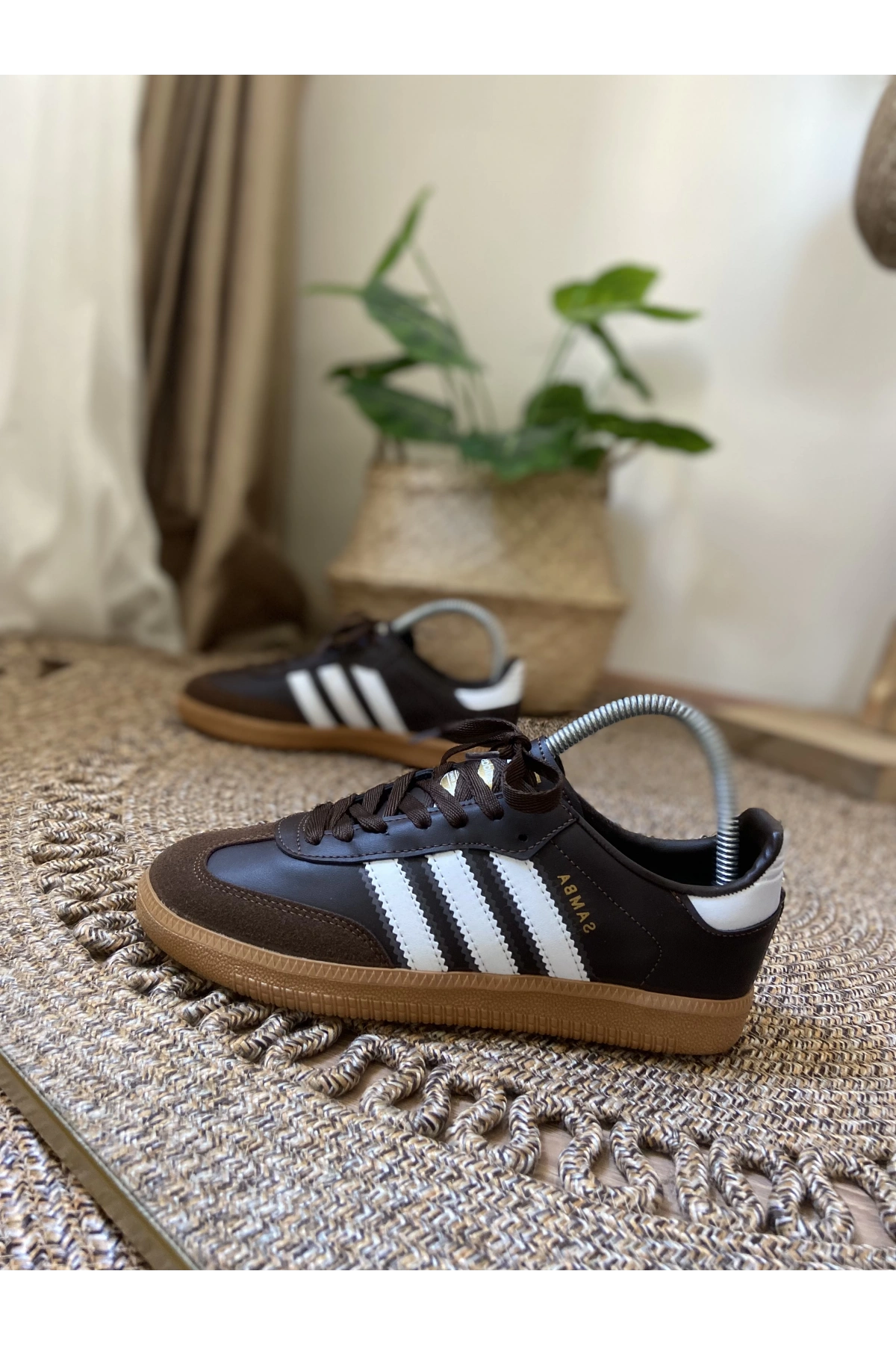 Adidas Samba Kahve Krem Spor Ayakkabı