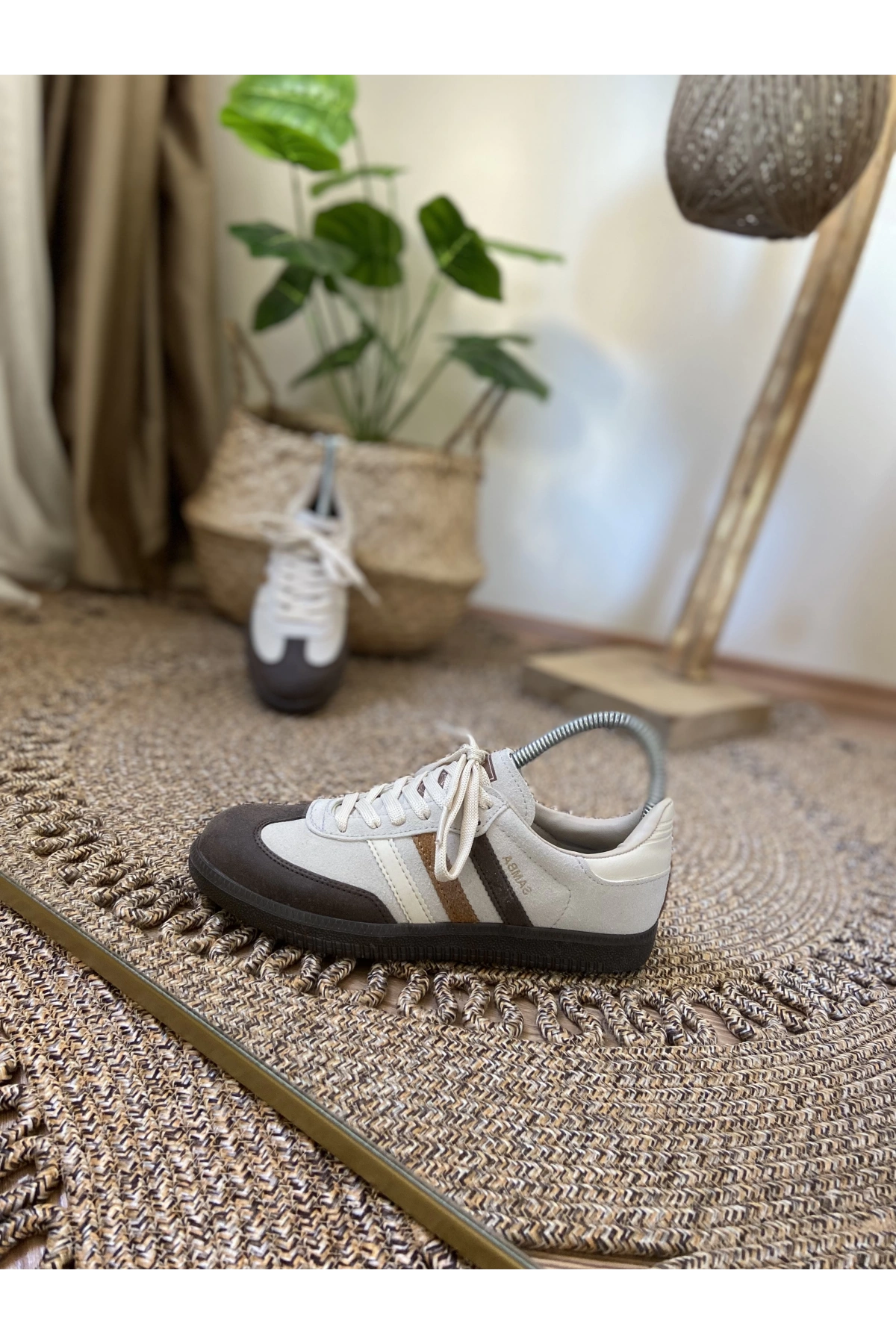 Adidas Samba Kahve Krem Spor Ayakkabı