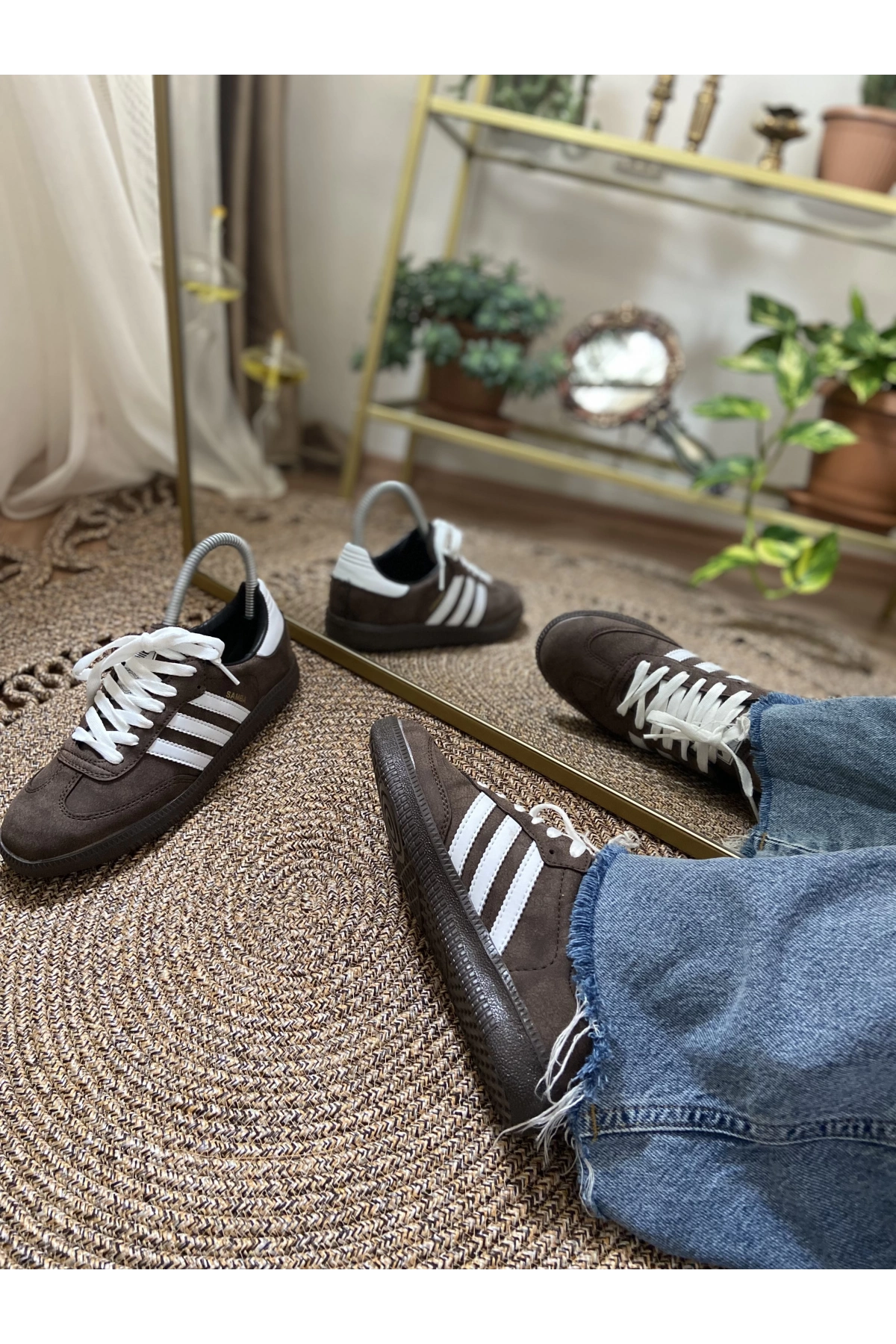 Adidas Samba Nubuk Kahve Beyaz