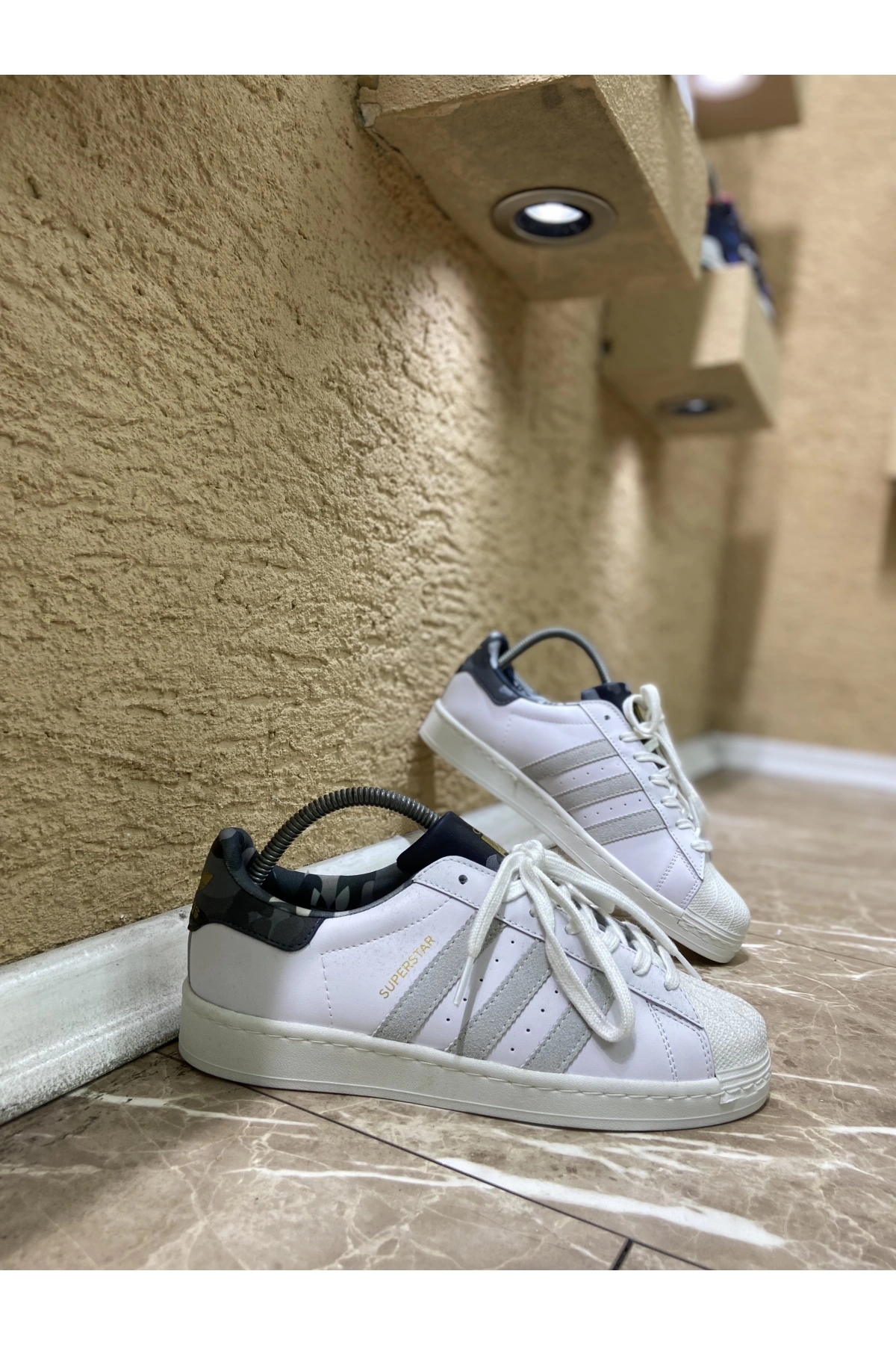 Adidas Süperstar Beyaz Gri Spor Ayakkabı