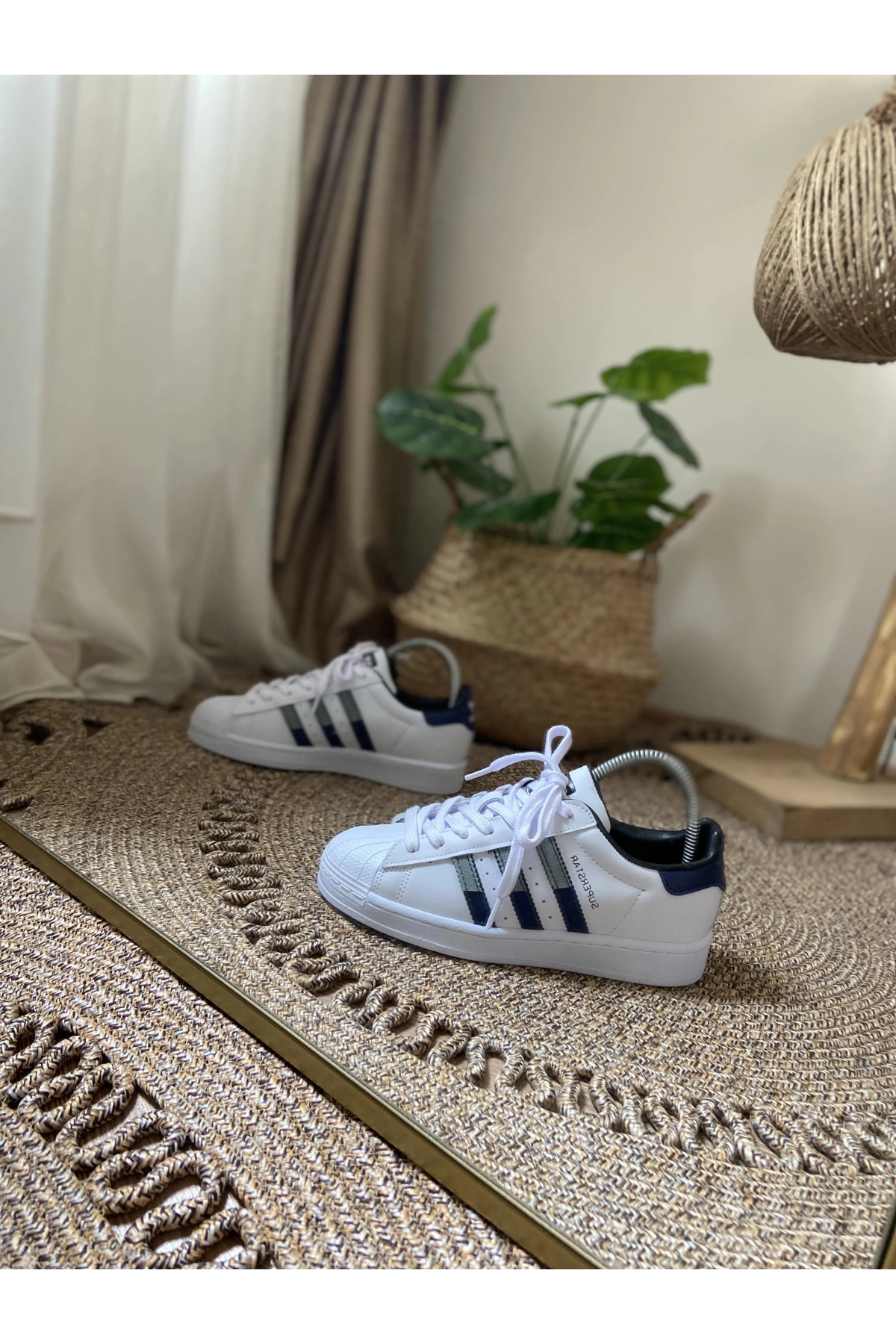 Adidas Süperstar Beyaz Mavi