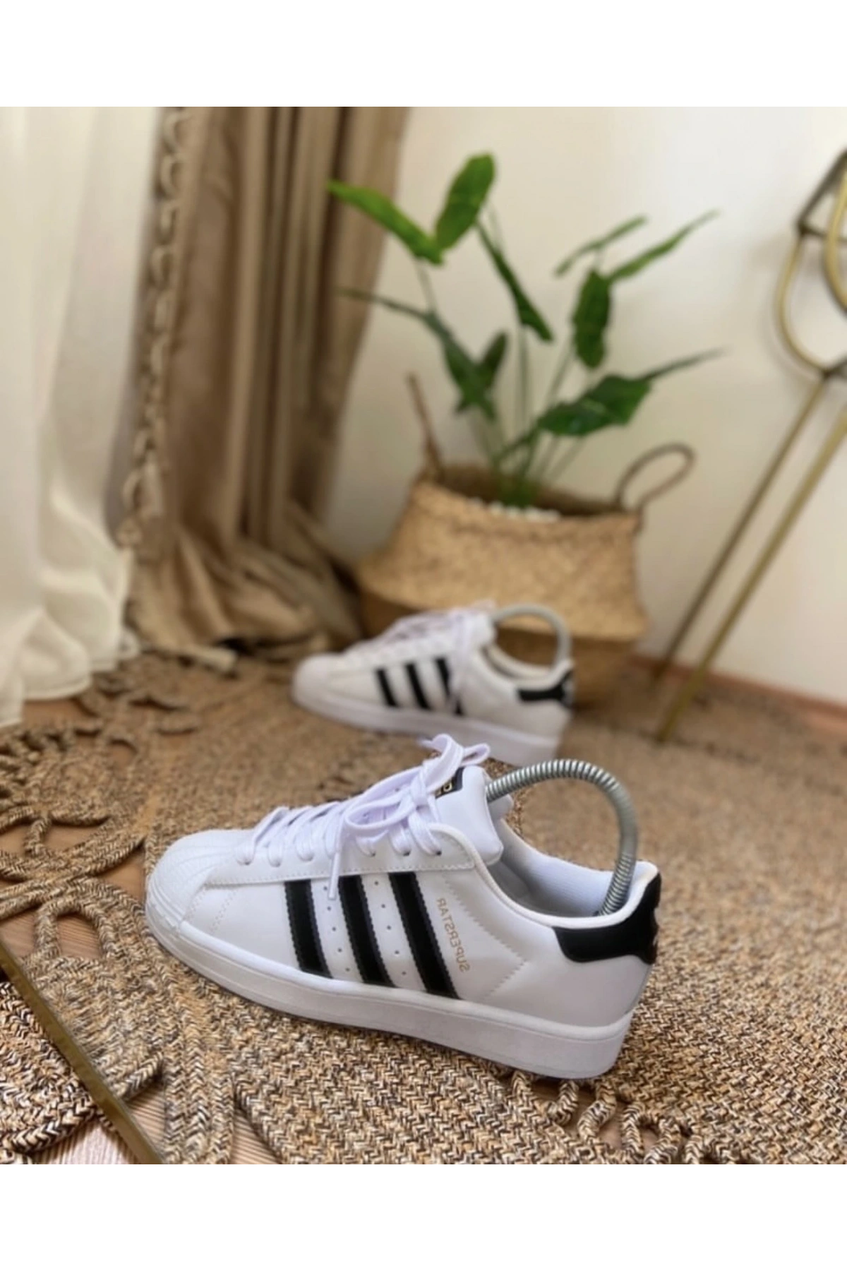 Adidas Süperstar Beyaz Siyah İthal Spor Ayakkabı