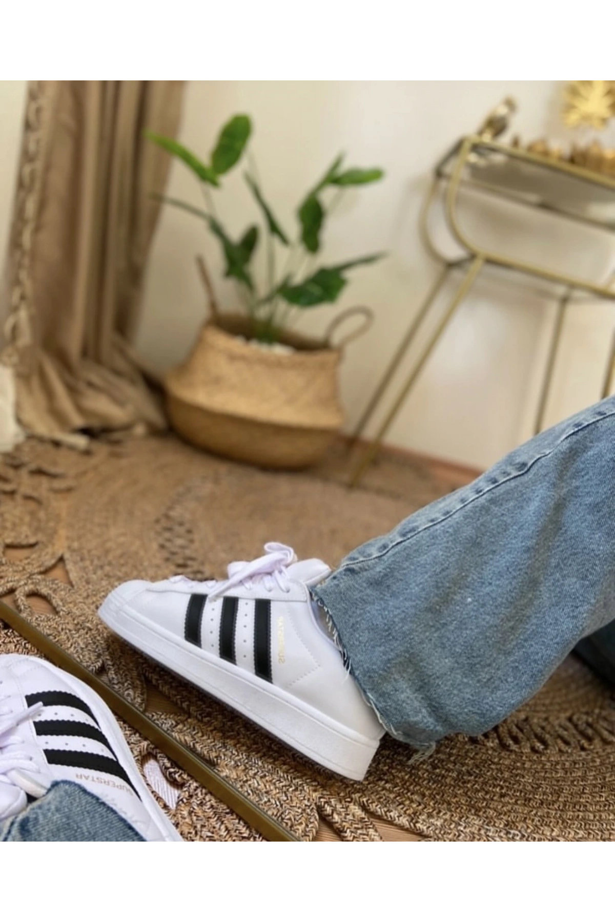Adidas Süperstar Beyaz Siyah İthal Spor Ayakkabı