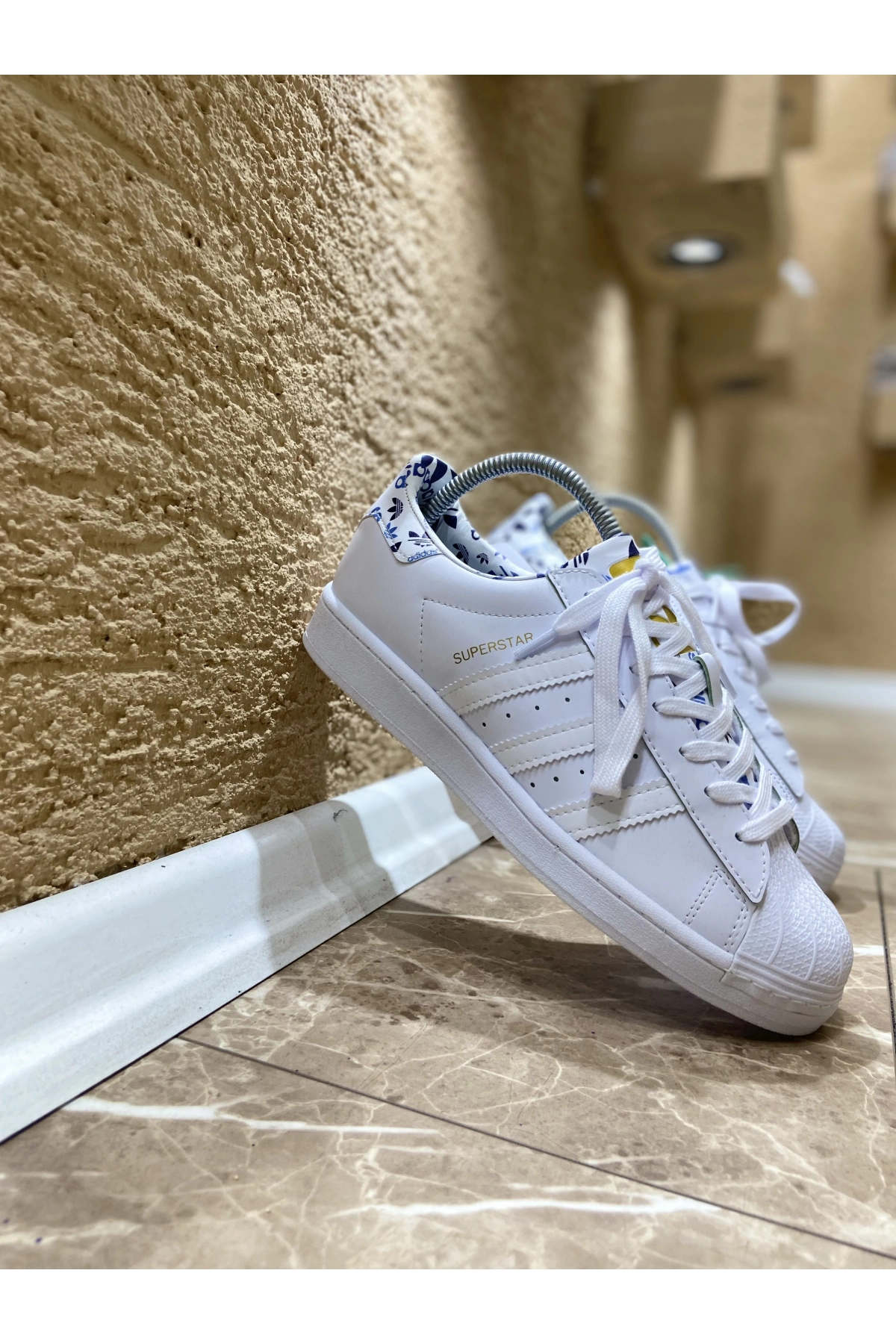 Adidas Süperstar İçi Desenli İthal Spor Ayakkabı