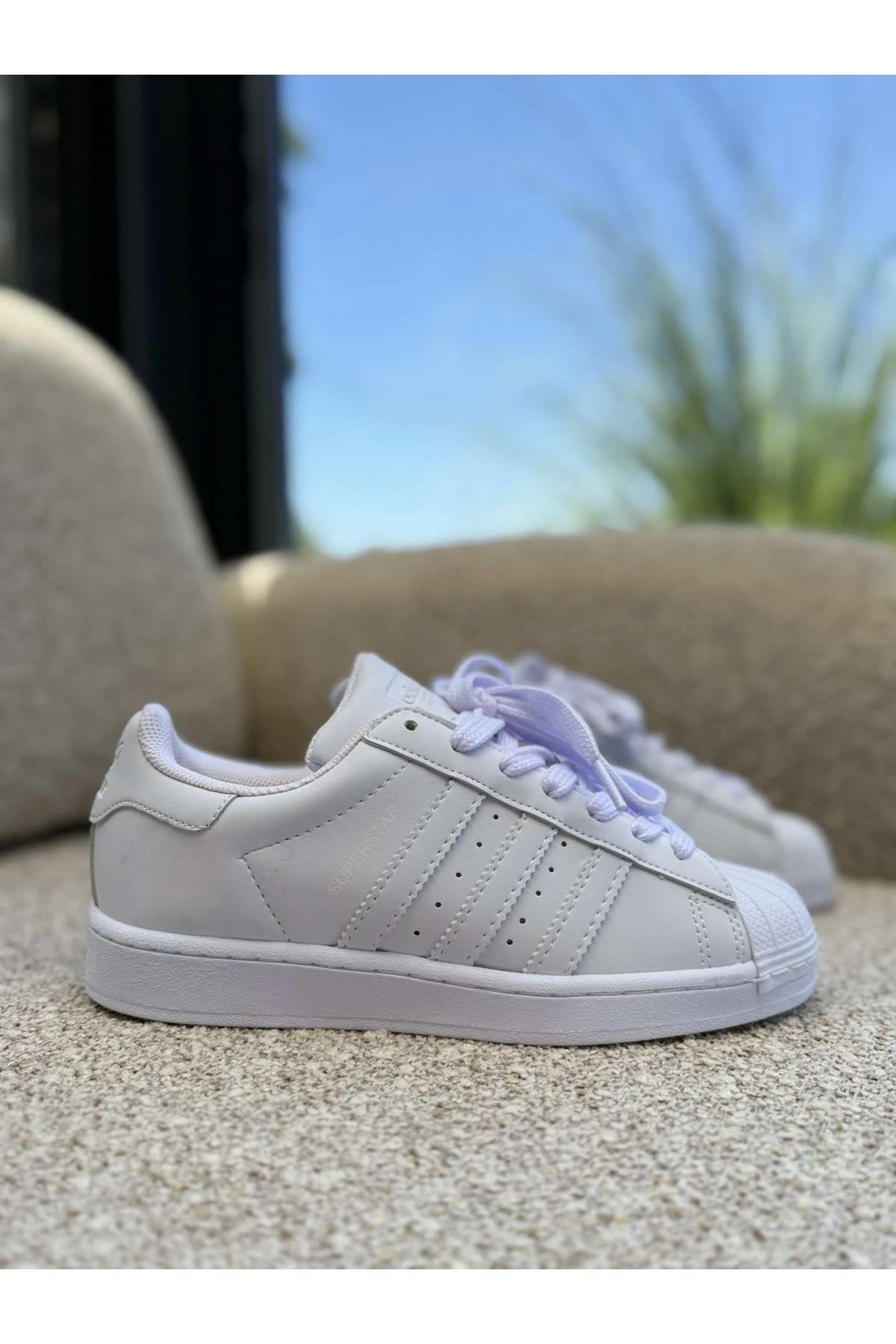 Adidas Superstar Triple White İthal Kalite Unisex Spor Ayakkabı