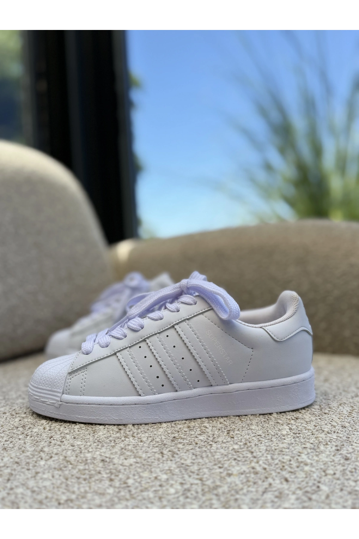 Adidas Superstar Triple White İthal Kalite Unisex Spor Ayakkabı
