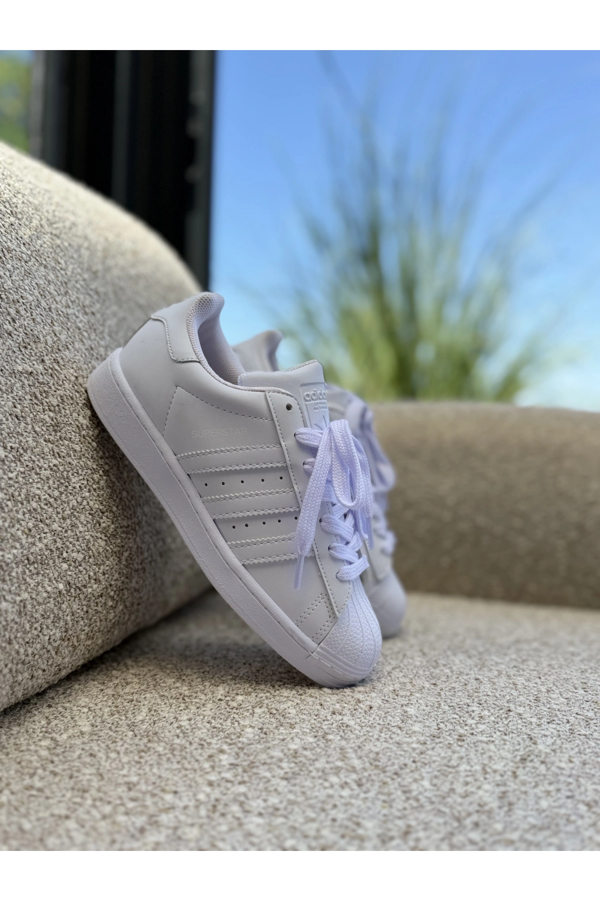 Adidas Superstar Triple White İthal Kalite Unisex Spor Ayakkabı
