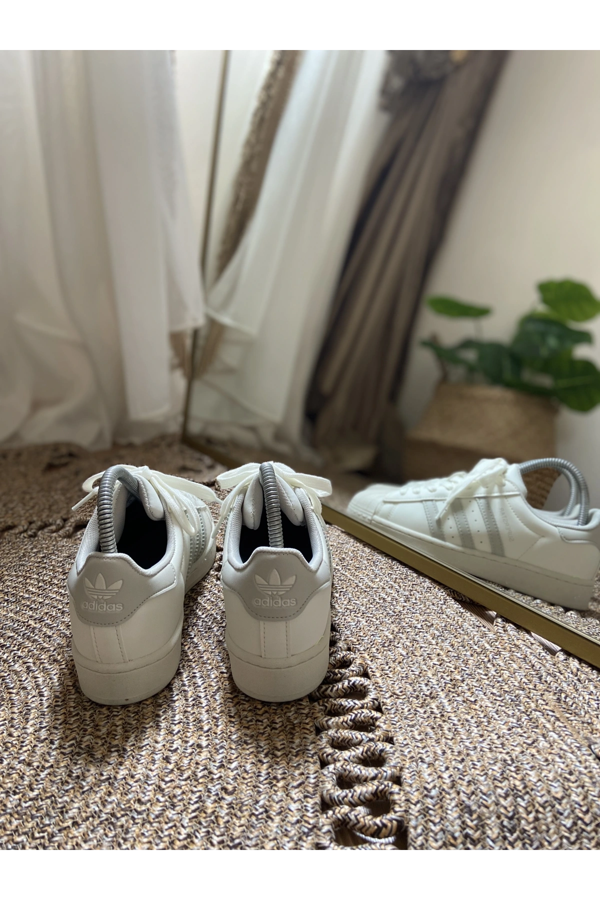 Adidas Superstar Unisex Krem Gri