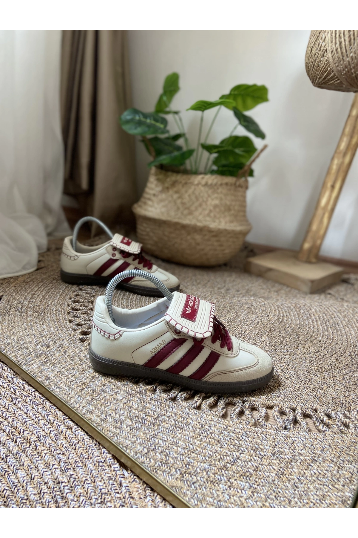 Adidas Wales Bonner Samba Krem Bordo