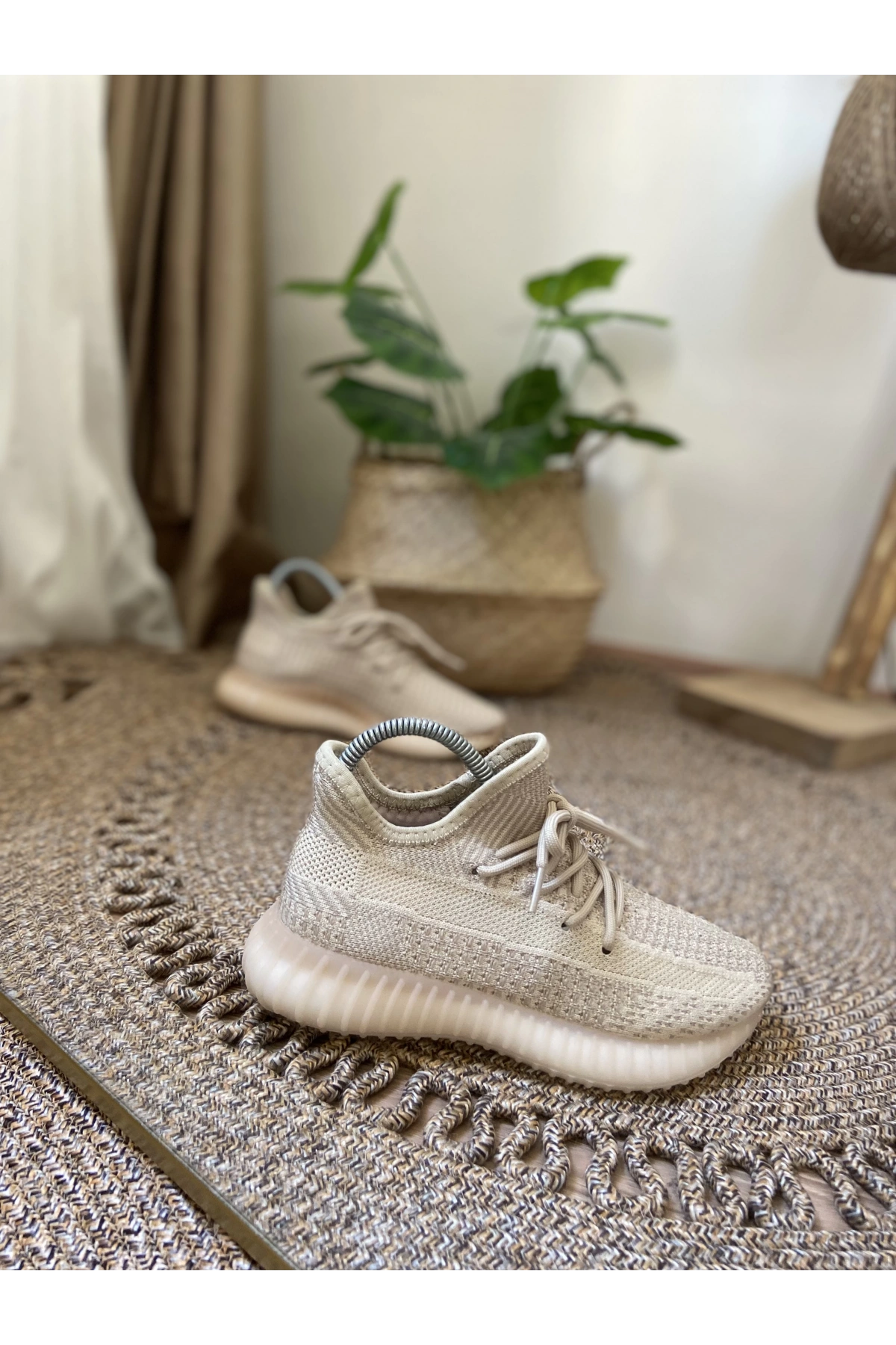 Adidas Yeezy 350 Bej İthal Spor Ayakkabı