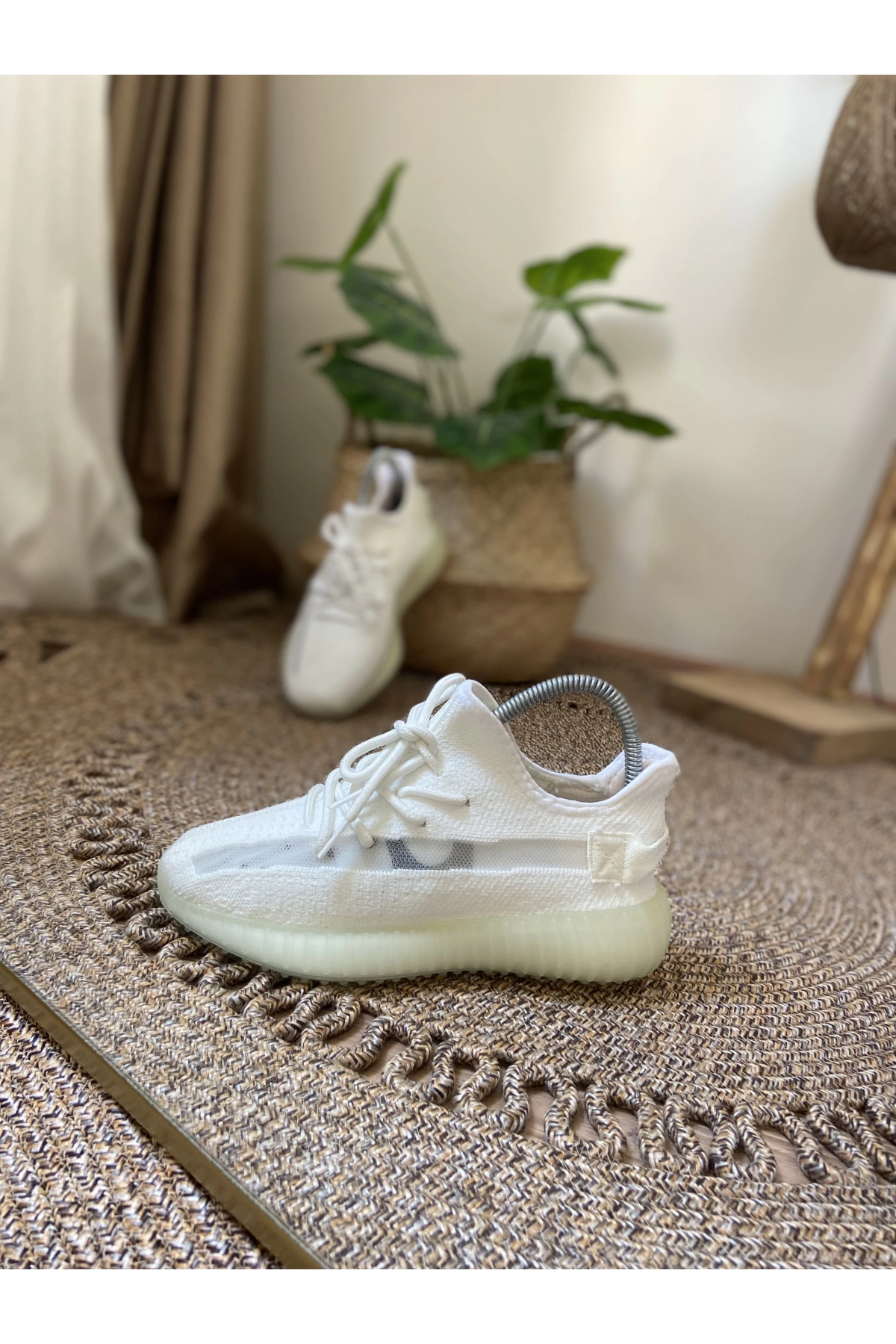 Adidas Yeezy 350 Beyaz İthal Spor Ayakkabı