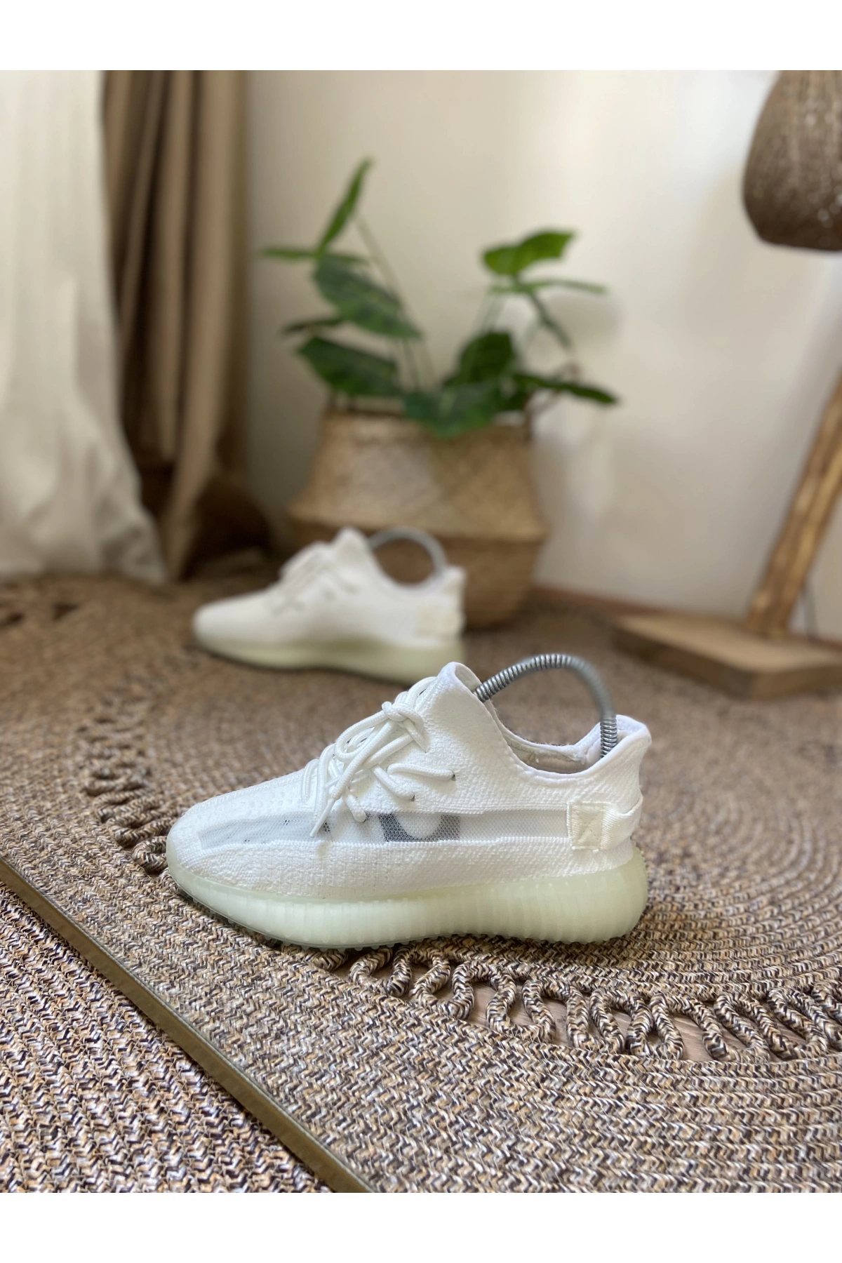 Adidas Yeezy 350 Beyaz İthal Spor Ayakkabı