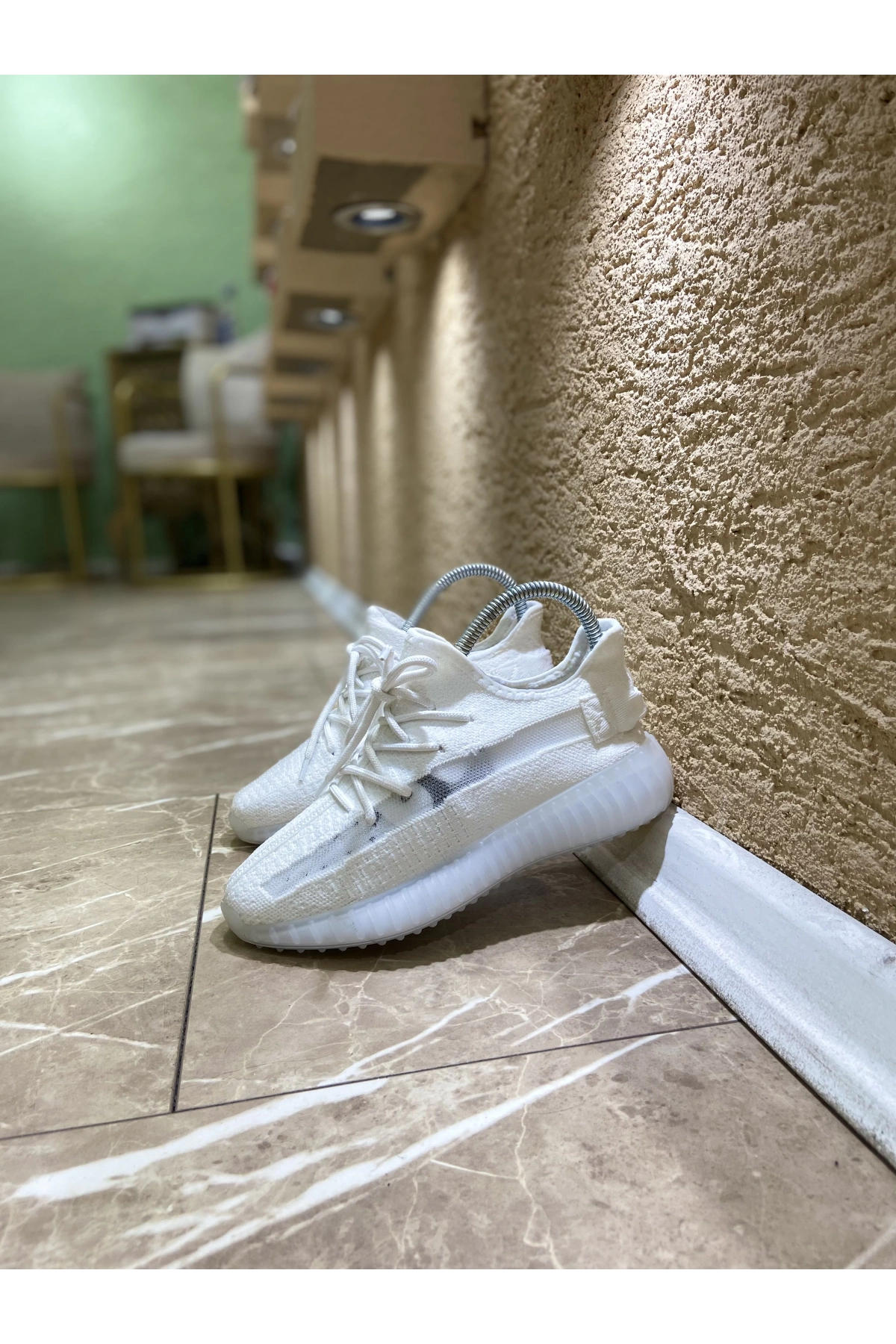 Adidas Yeezy 350 Beyaz İthal Spor Ayakkabı