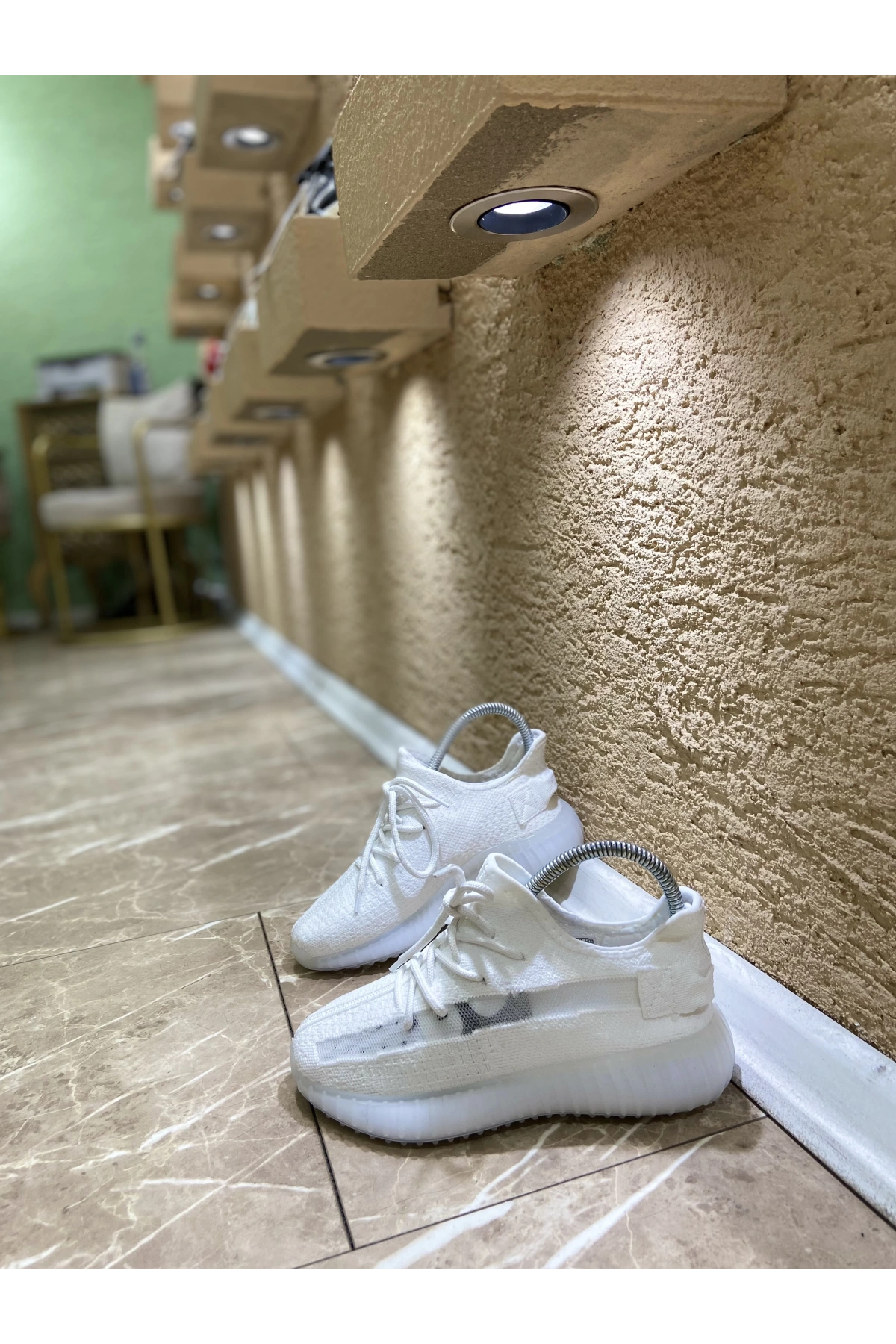 Adidas Yeezy 350 Beyaz İthal Spor Ayakkabı