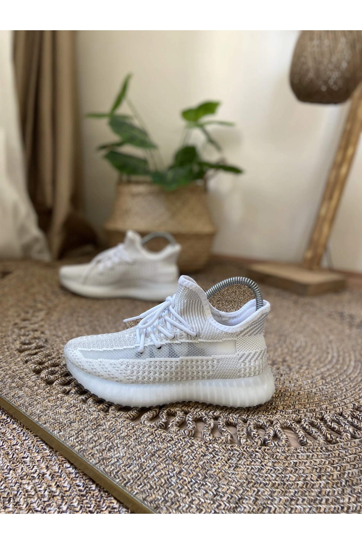 Adidas Yeezy 350 Gri İthal Spor Ayakkabı