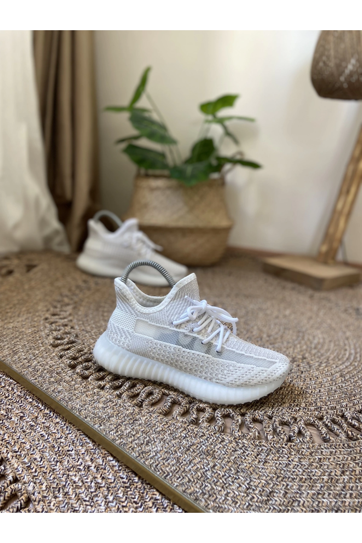 Adidas Yeezy 350 Gri İthal Spor Ayakkabı