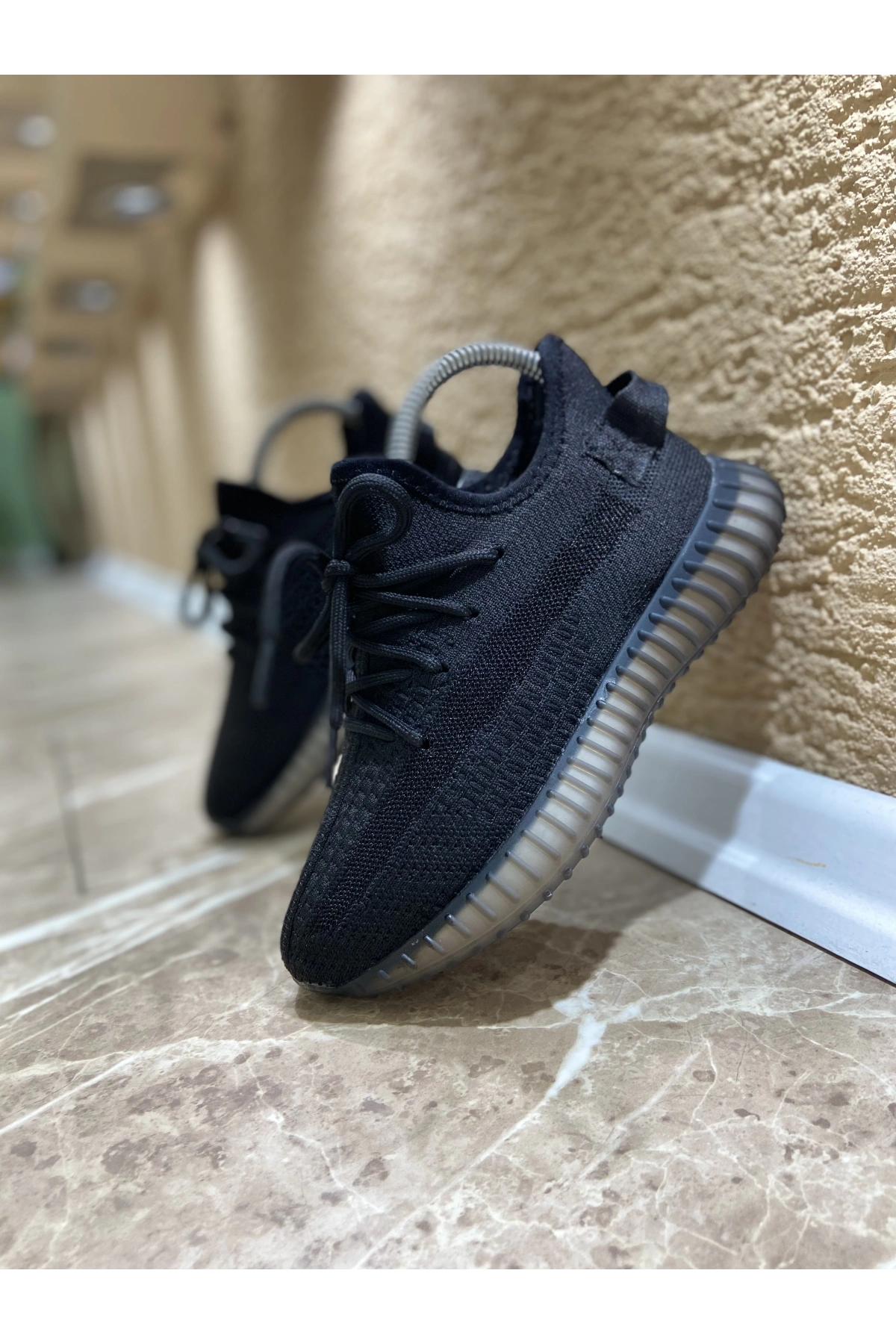 Adidas Yeezy 350 Siyah İthal Spor Ayakkabı