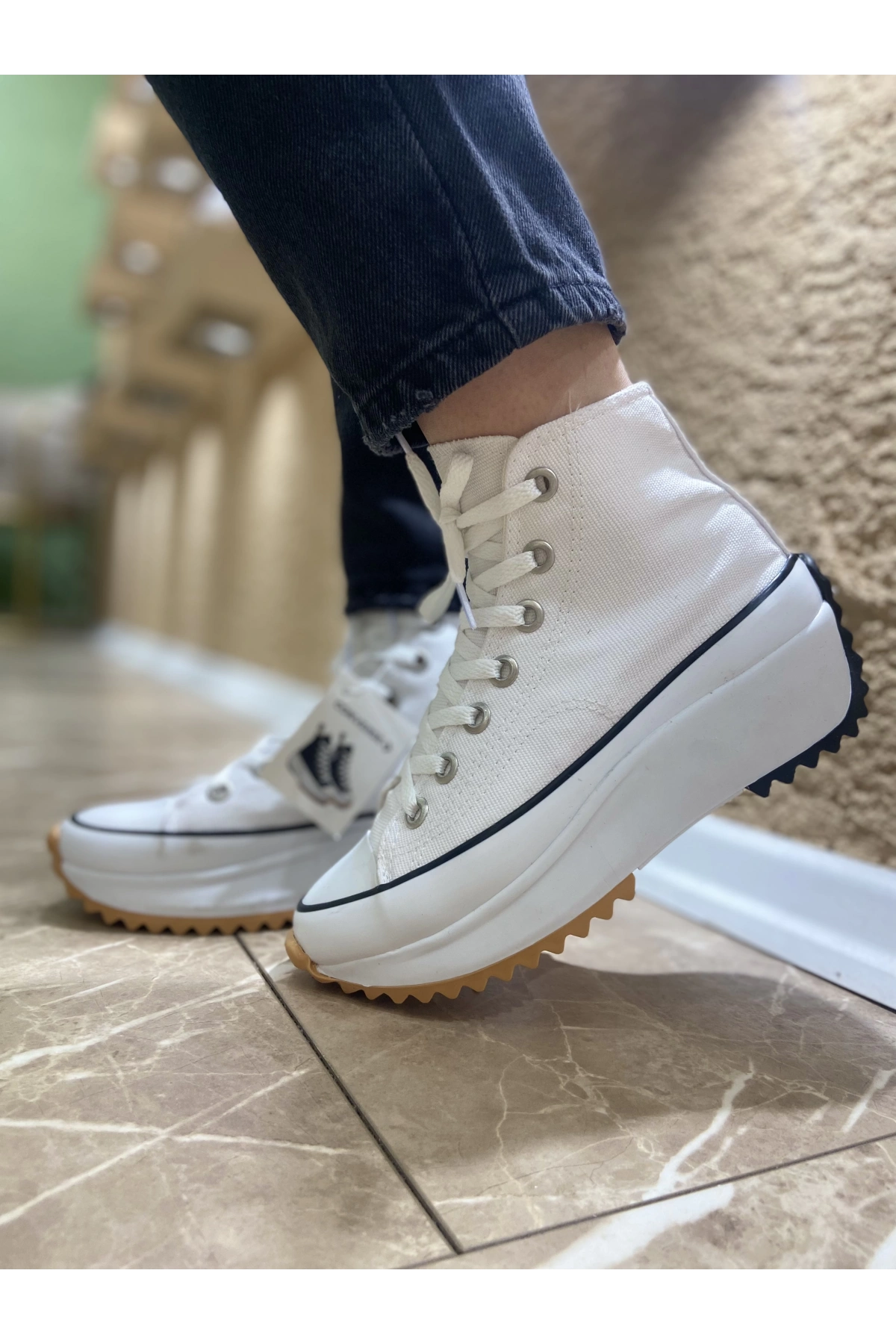 Converse Run Star Beyaz Spor Ayakkabı