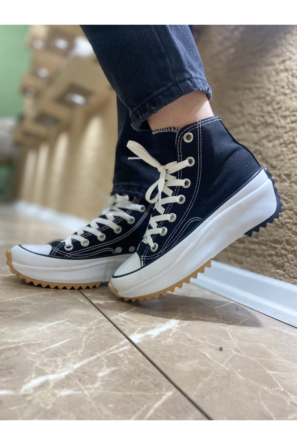 Converse Run Star Siyah Spor Ayakkabı