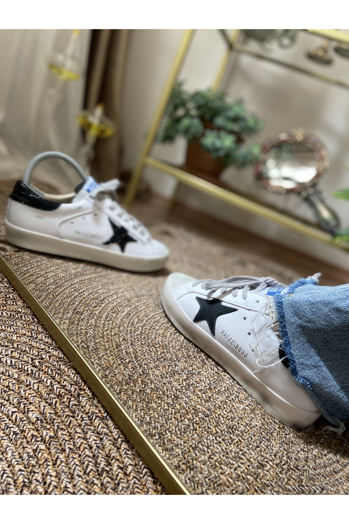 Golden Goose Super Star Eskitme Beyaz İthal