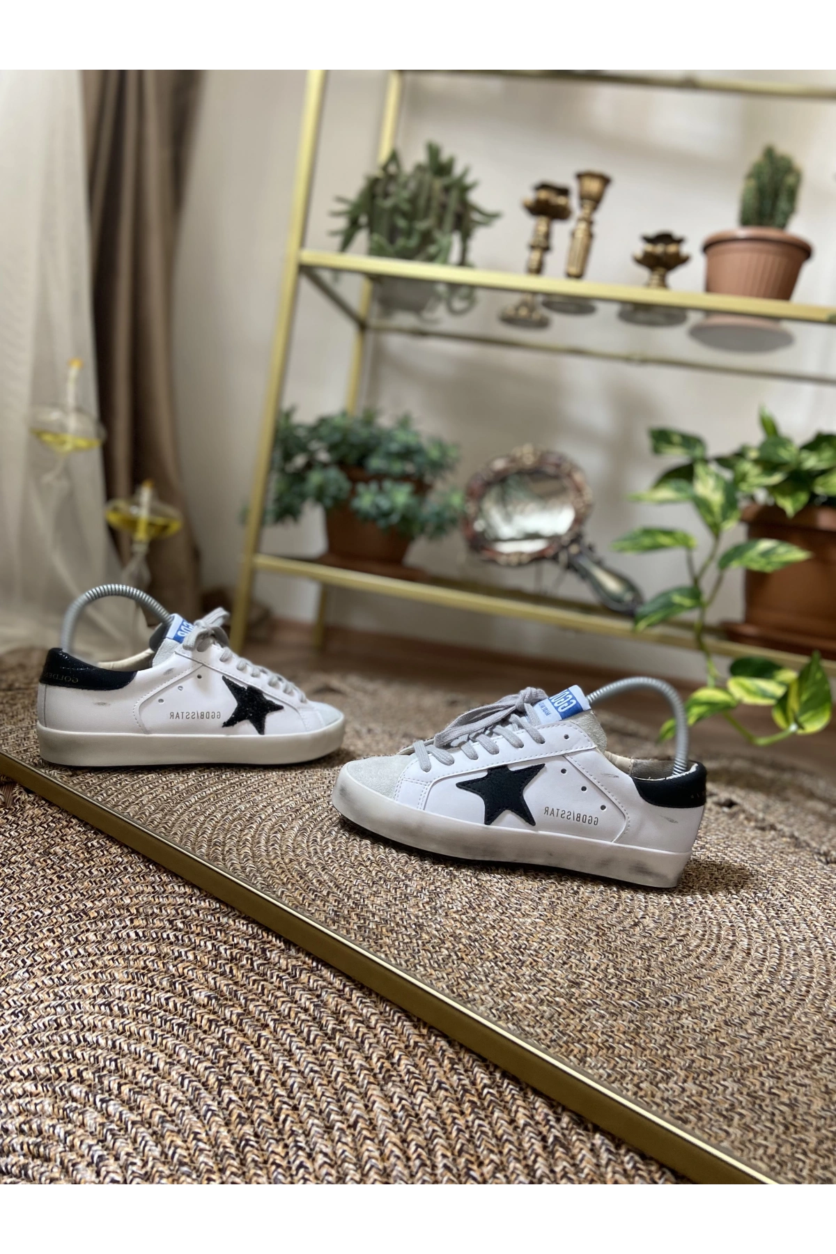 Golden Goose Super Star Eskitme Beyaz İthal