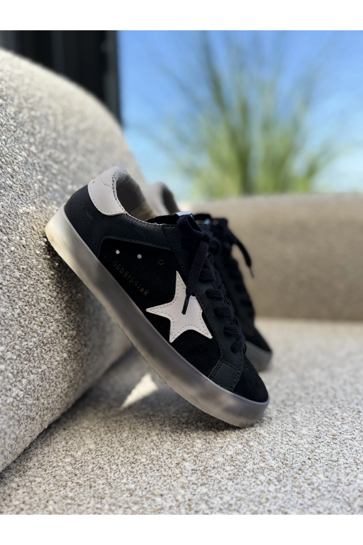 Golden Goose Super-Star Black White Deri Sneaker
