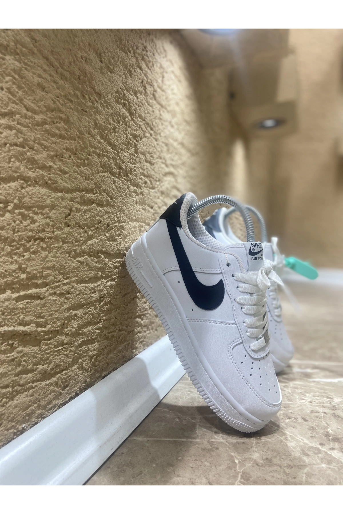 Nike Air Force Beyaz Siyah İthal Spor Ayakkabı