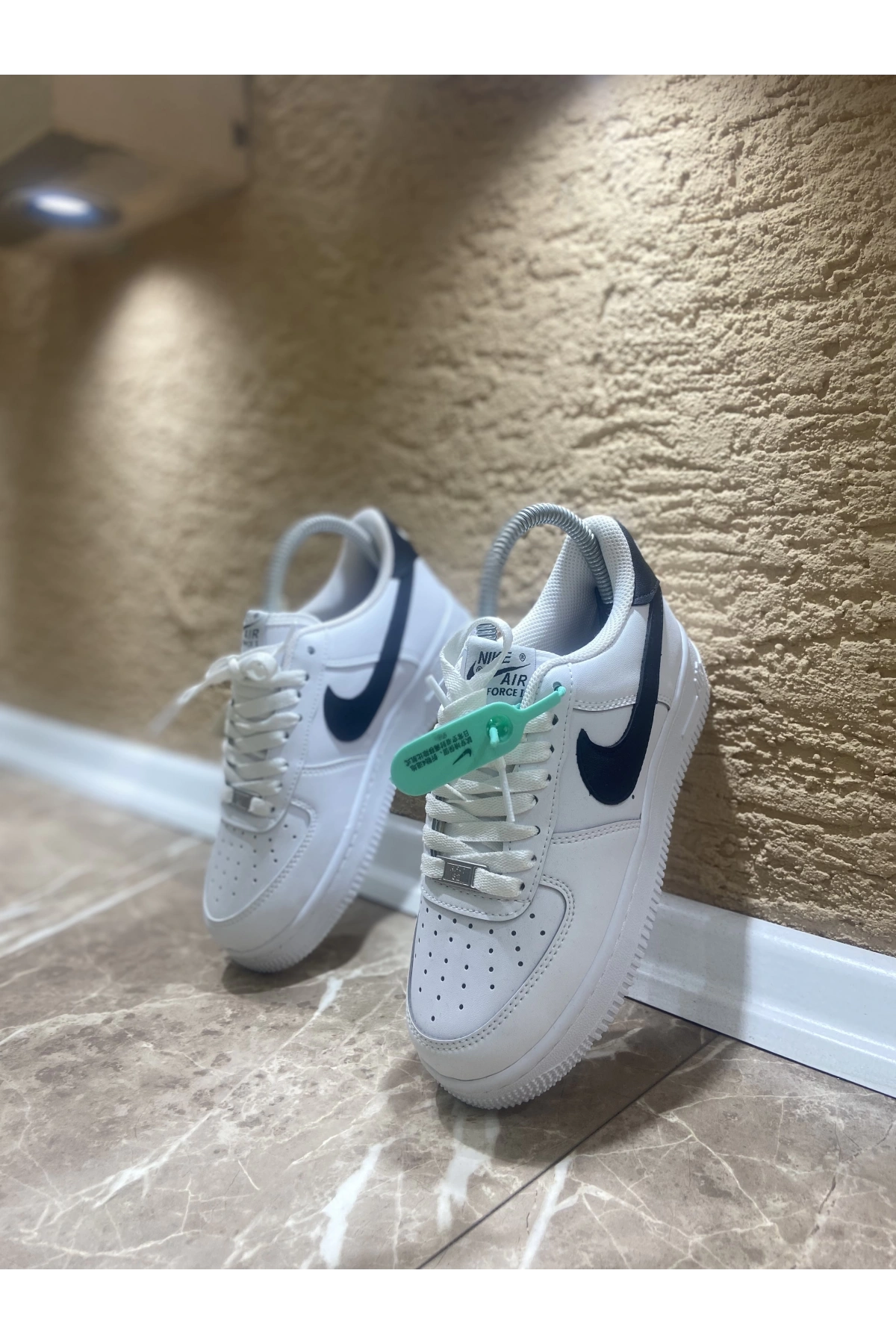 Nike Air Force Beyaz Siyah İthal Spor Ayakkabı